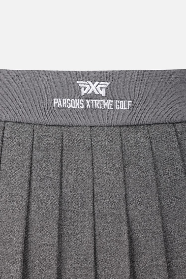 Chân váy golf nữ xếp ly màu xám phối viền đen — ảnh 6