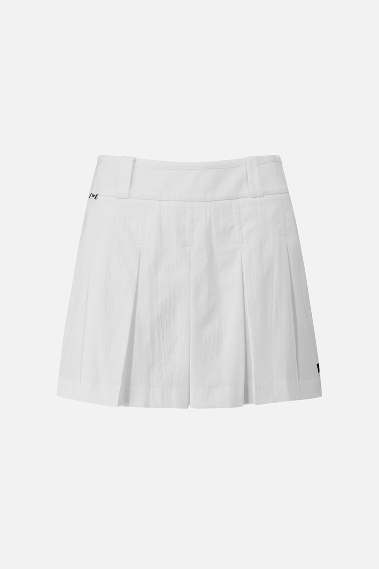 Váy golf nữ màu trắng thiết kế xếp ly dáng A thanh lịch từ PXG