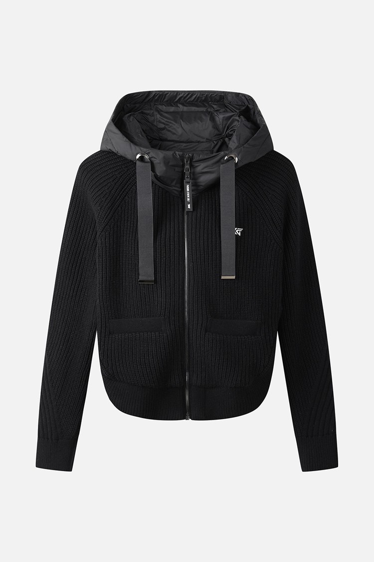 Áo khoác golf nữ tay dài mũ trùm màu đen — PXG | Seoul Golf Fashion