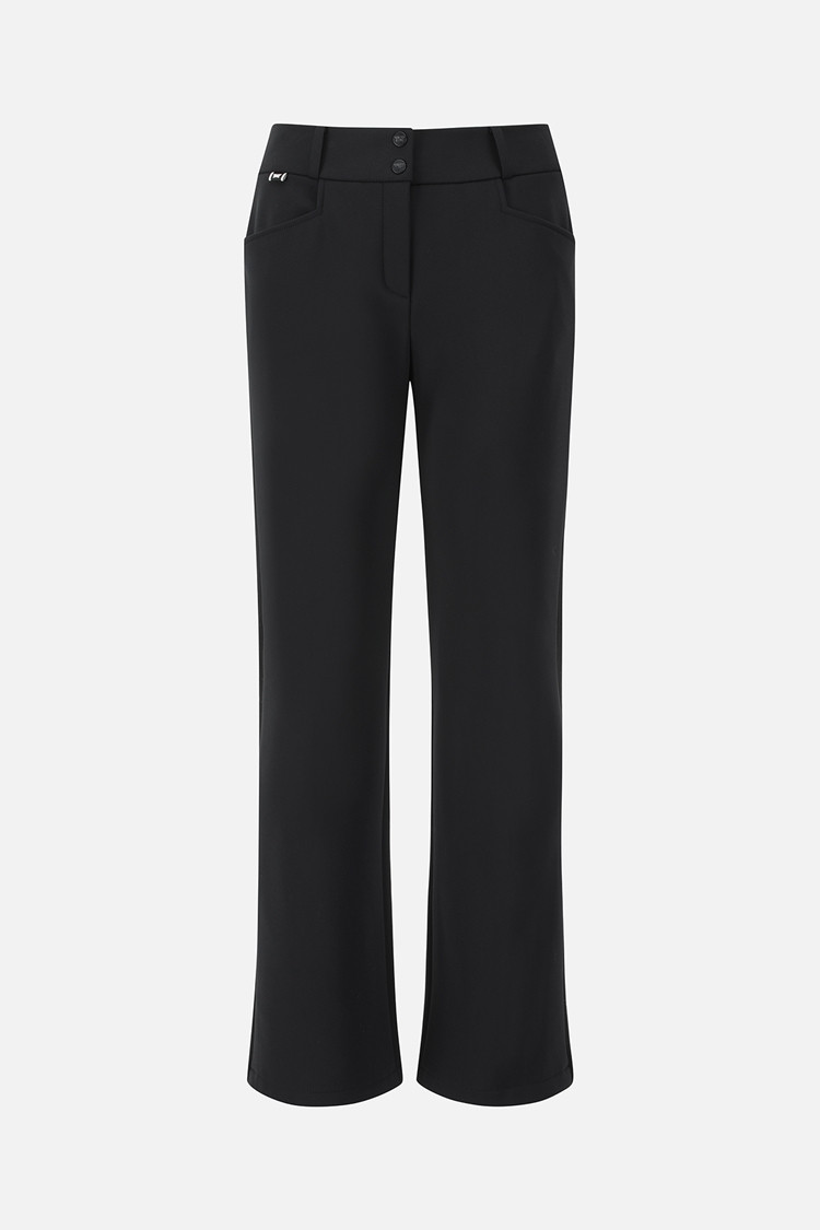 Quần golf nữ dáng suông màu đen — PXG | Seoul Golf Fashion