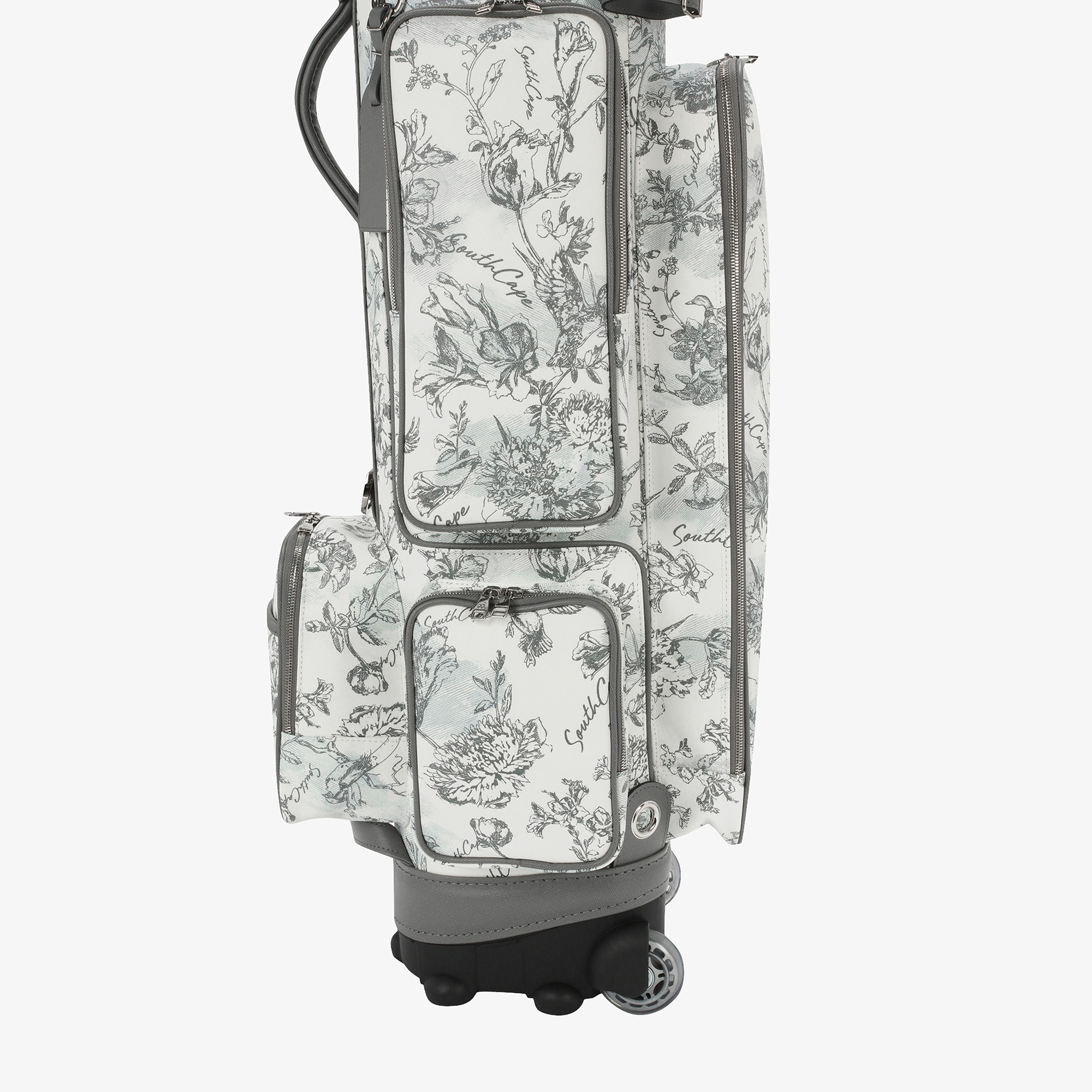 Túi gậy golf caddy bag họa tiết hoa màu xám nhạt — ảnh 6