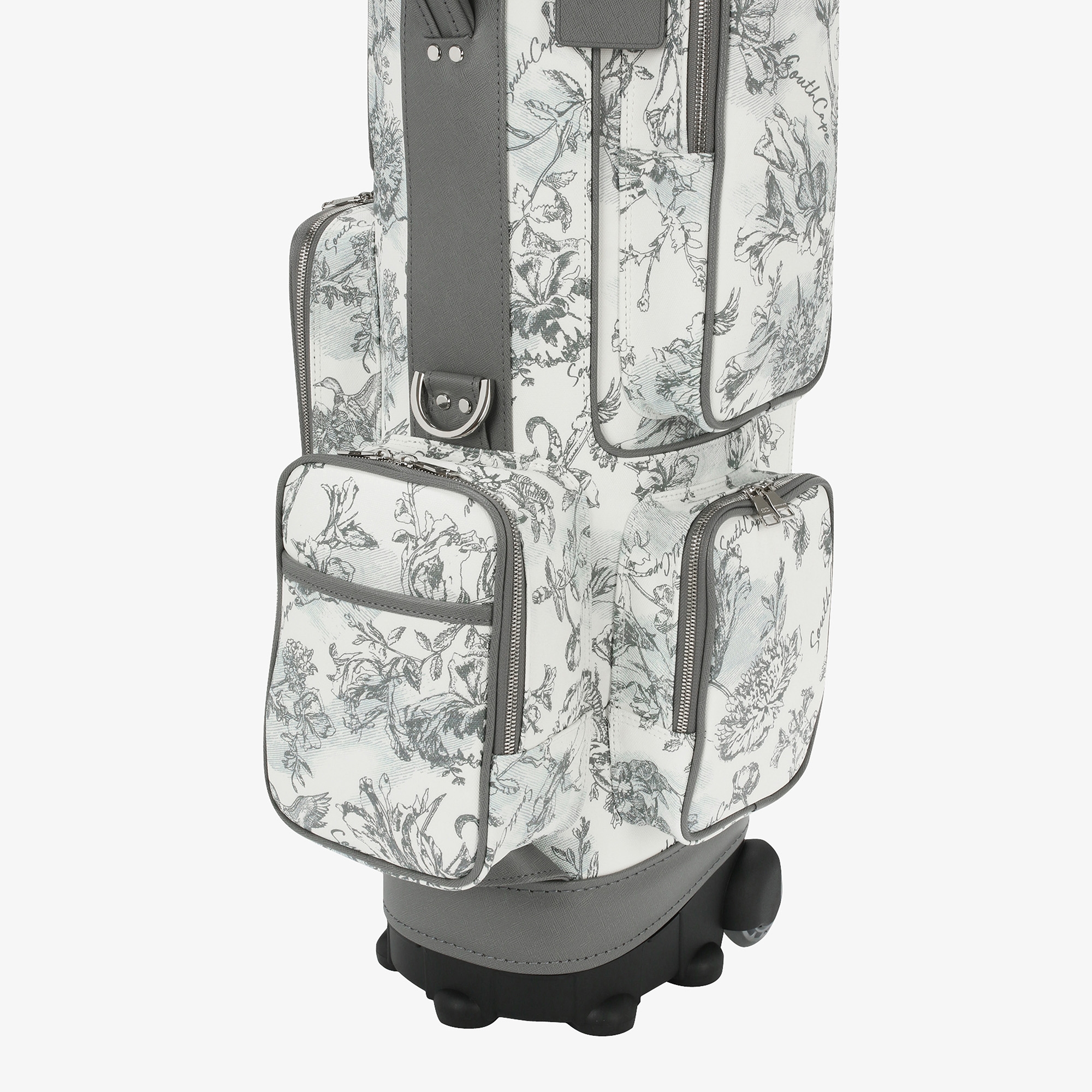 Túi gậy golf caddy bag họa tiết hoa màu xám nhạt — ảnh 4