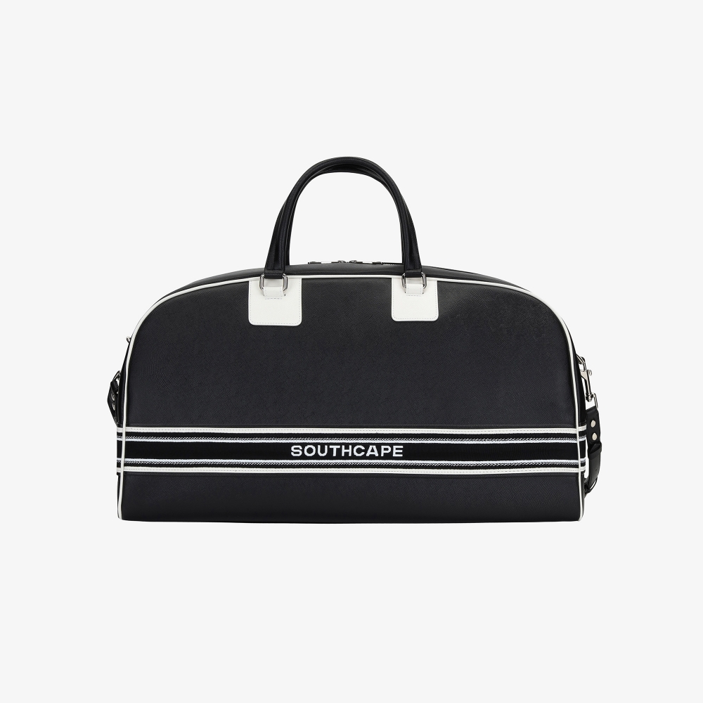 Túi Boston golf màu đen phối viền trắng logo Southcape
