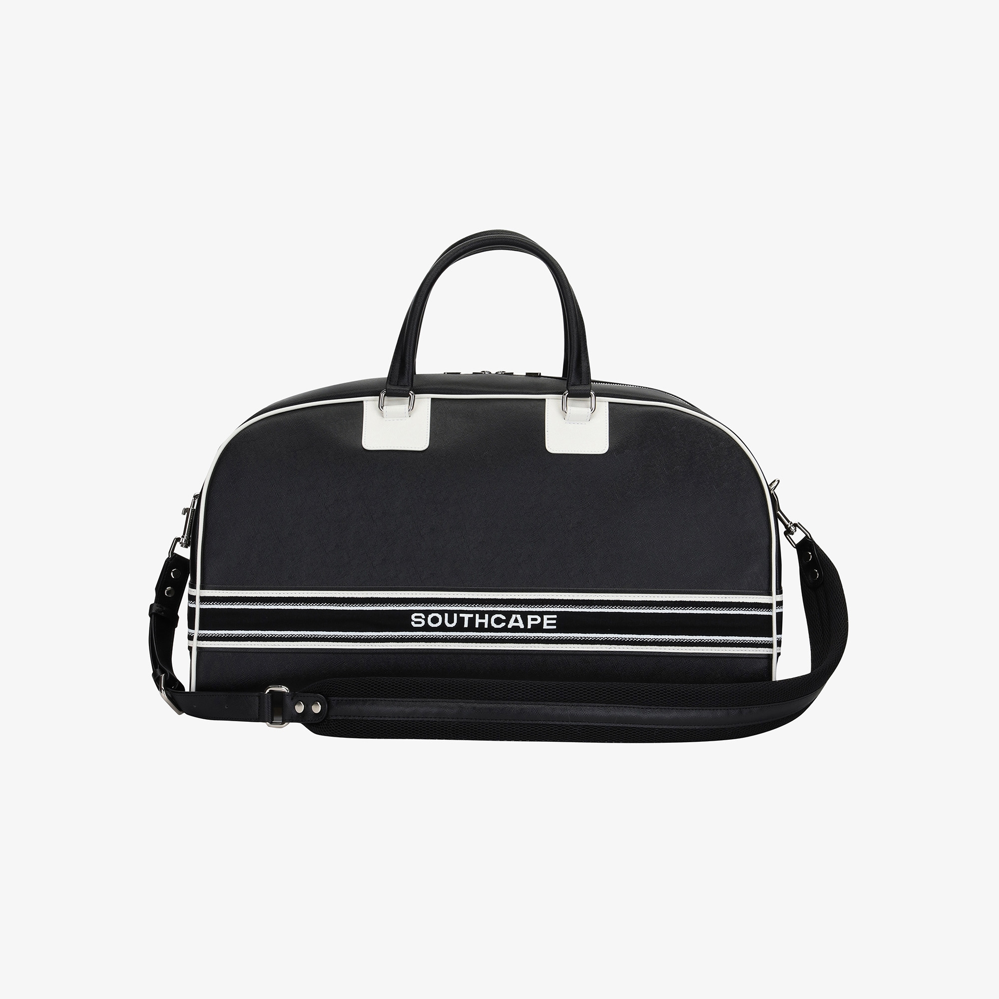 Túi Boston golf màu đen viền trắng Southcape — ảnh 4
