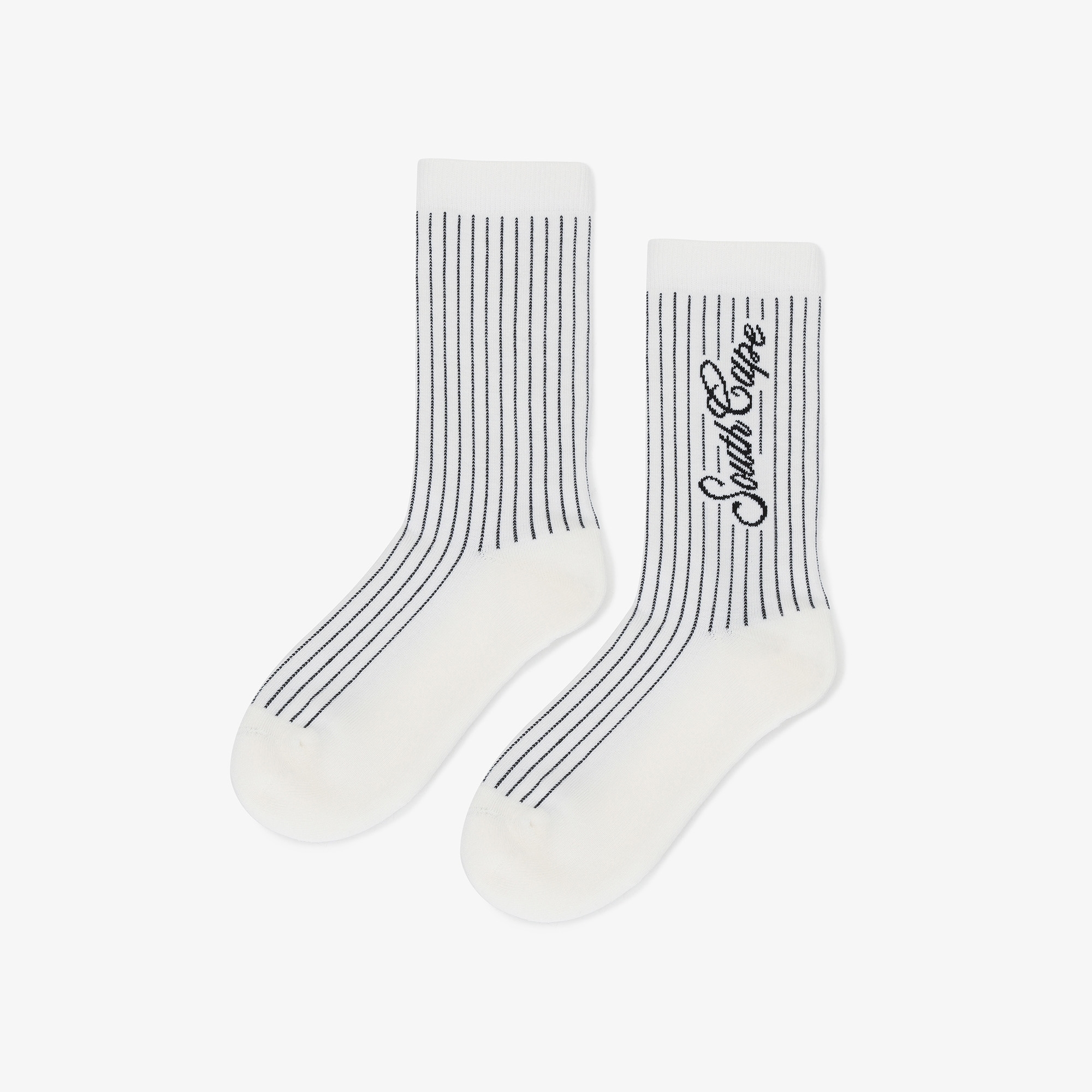 Tất golf nữ họa tiết sọc kẻ trắng đen — ảnh 2
