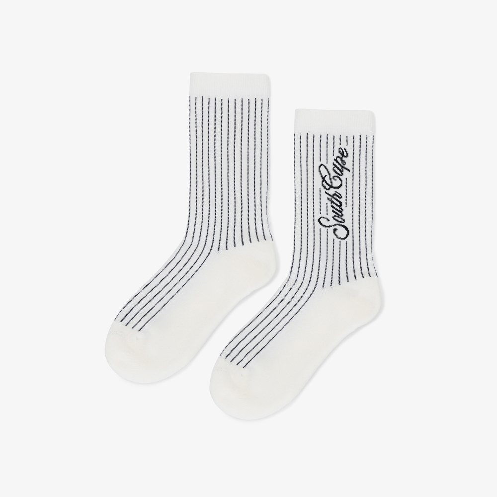 Tất golf nữ họa tiết sọc kẻ trắng đen — ảnh 5