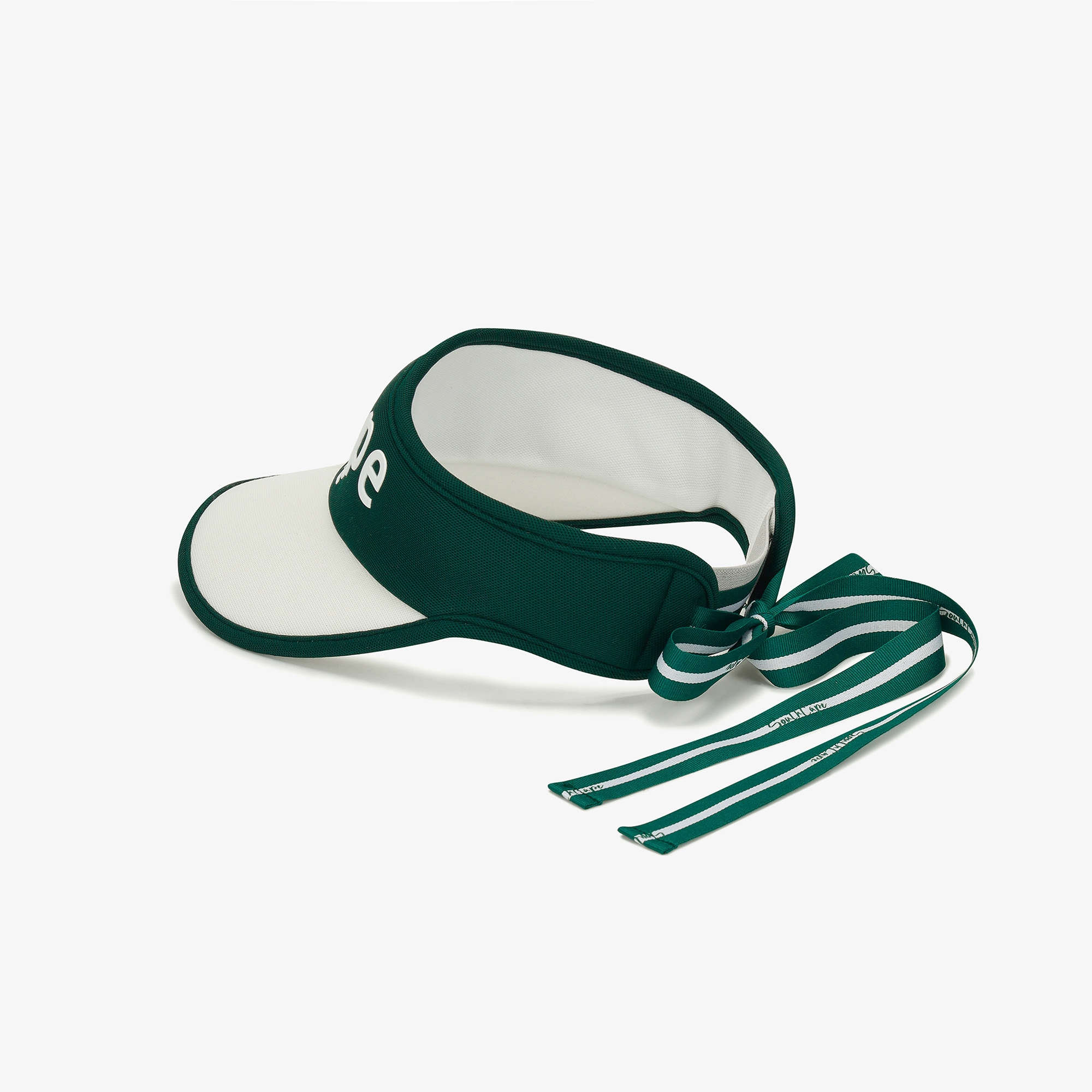Mũ golf nữ kiểu visor chữ trắng xanh lá đậm — ảnh 4