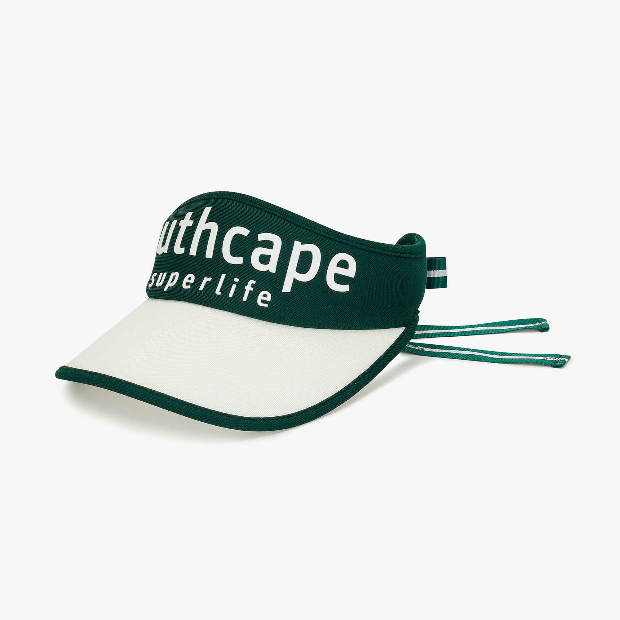 Mũ golf nữ kiểu visor chữ trắng xanh lá đậm — ảnh 3