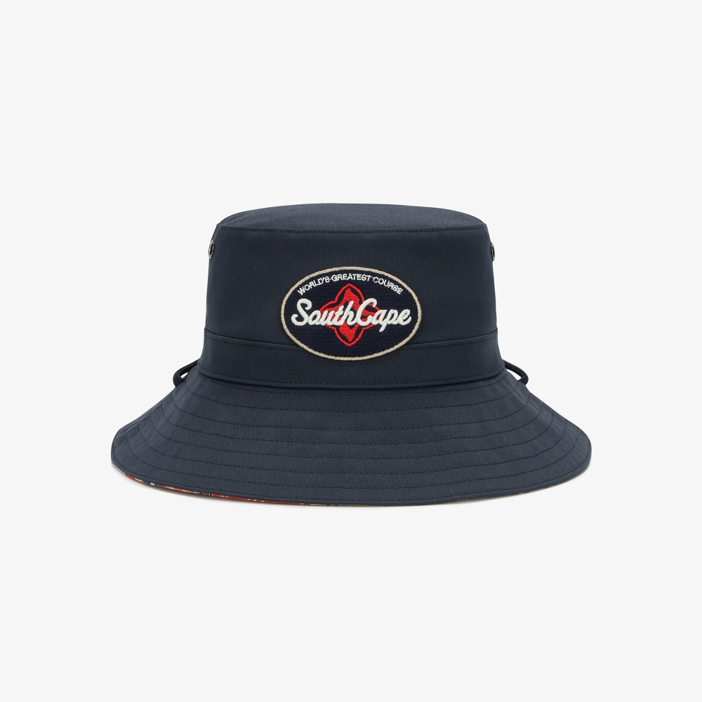 Mũ golf nữ Southcape màu xanh navy đậm, kiểu vành rộng có logo thêu