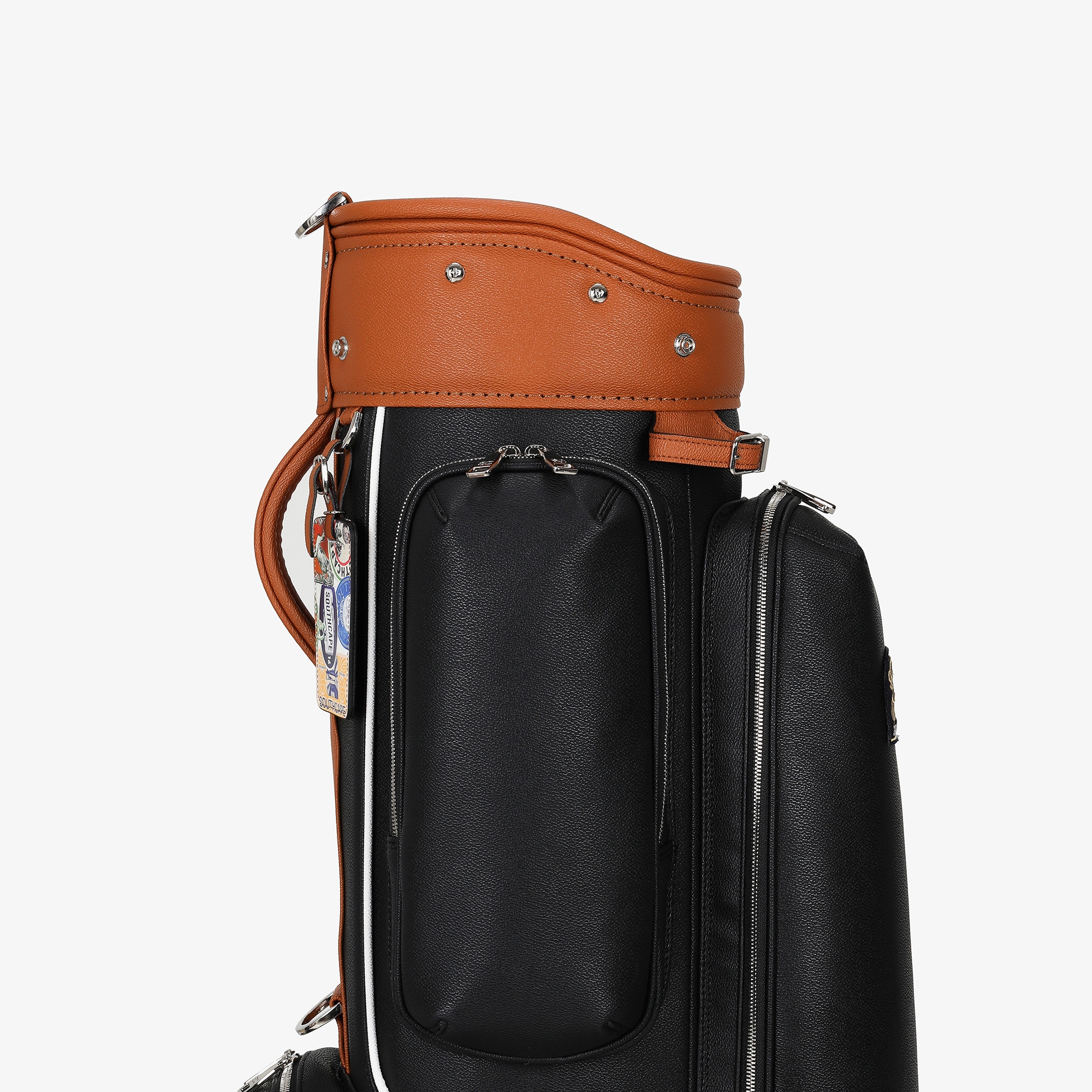 Túi gậy golf caddy bag màu đen phối nâu Southcape — ảnh 5