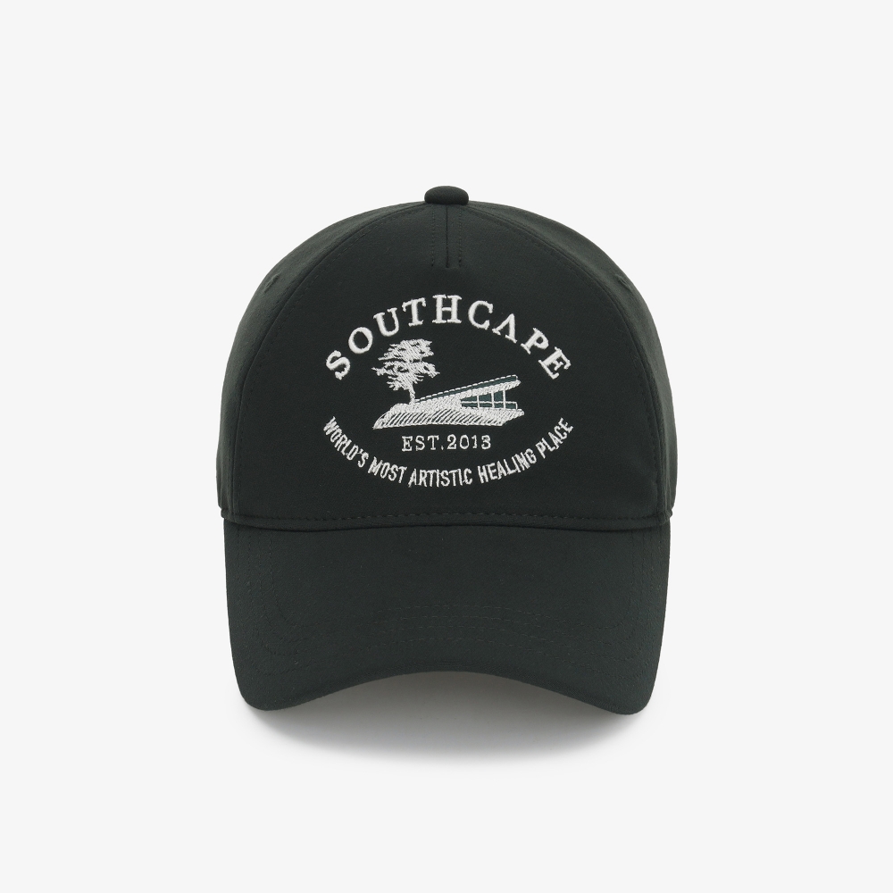 Mũ golf nữ màu xanh lá đậm thêu chữ Southcape trắng tinh tế