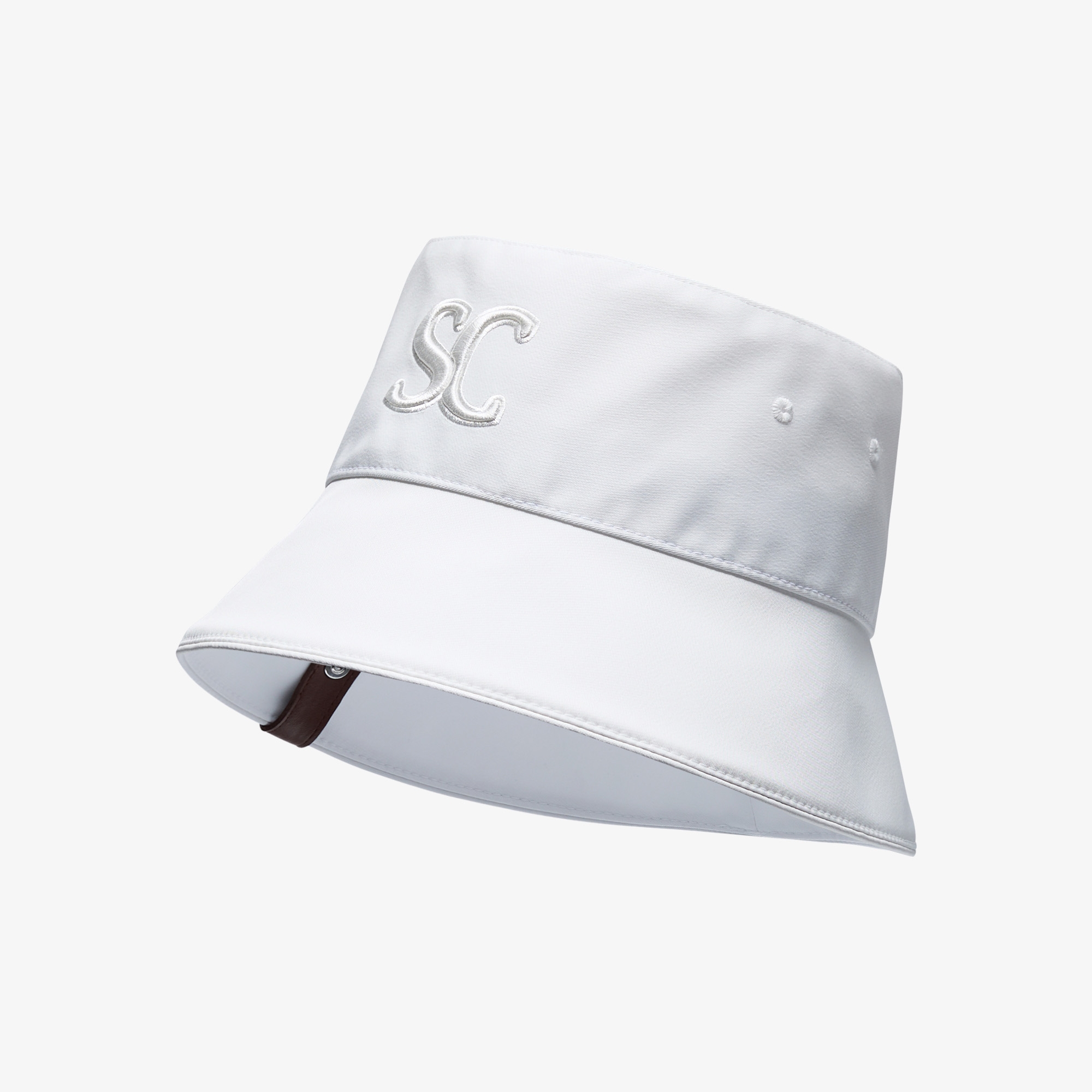 Mũ golf nữ bucket dáng suông màu trắng — ảnh 3