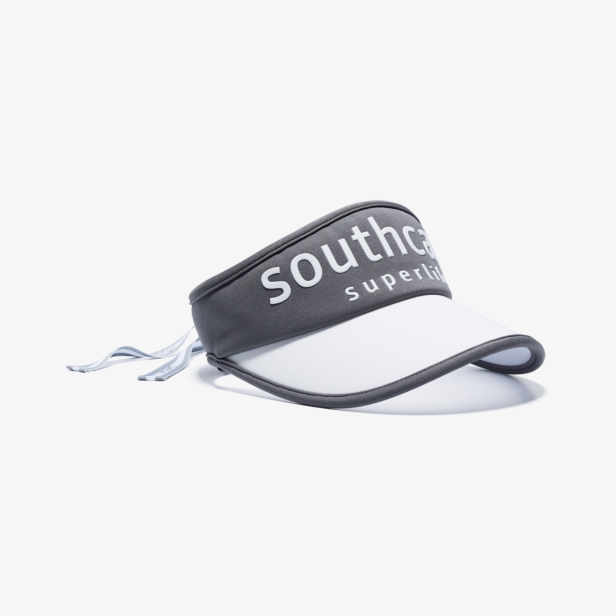 Mũ golf nữ kiểu visor phối màu xám trắng — ảnh 4
