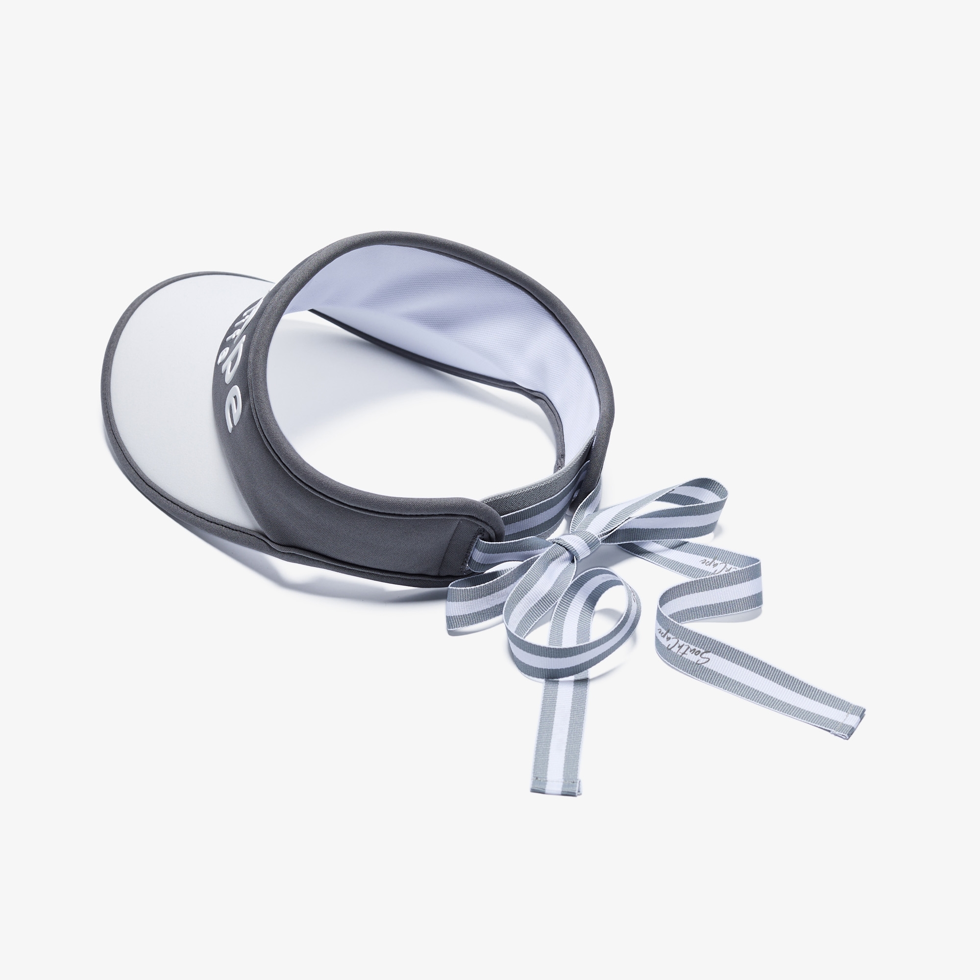 Mũ golf nữ kiểu visor phối màu xám trắng — ảnh 6