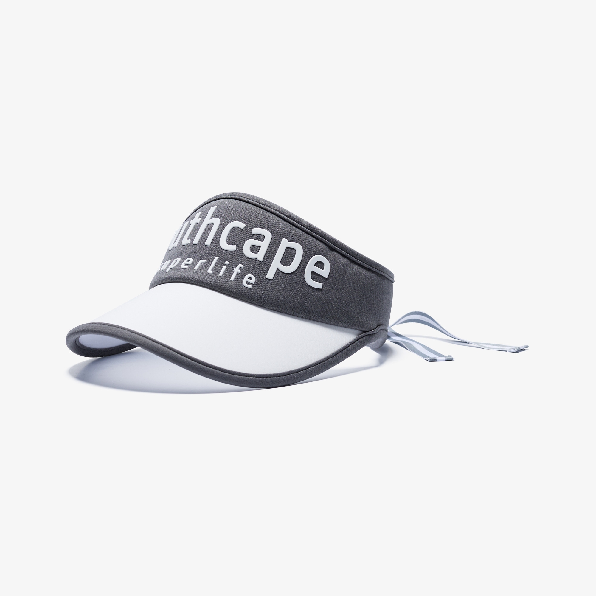 Mũ golf nữ kiểu visor phối màu xám trắng — ảnh 2