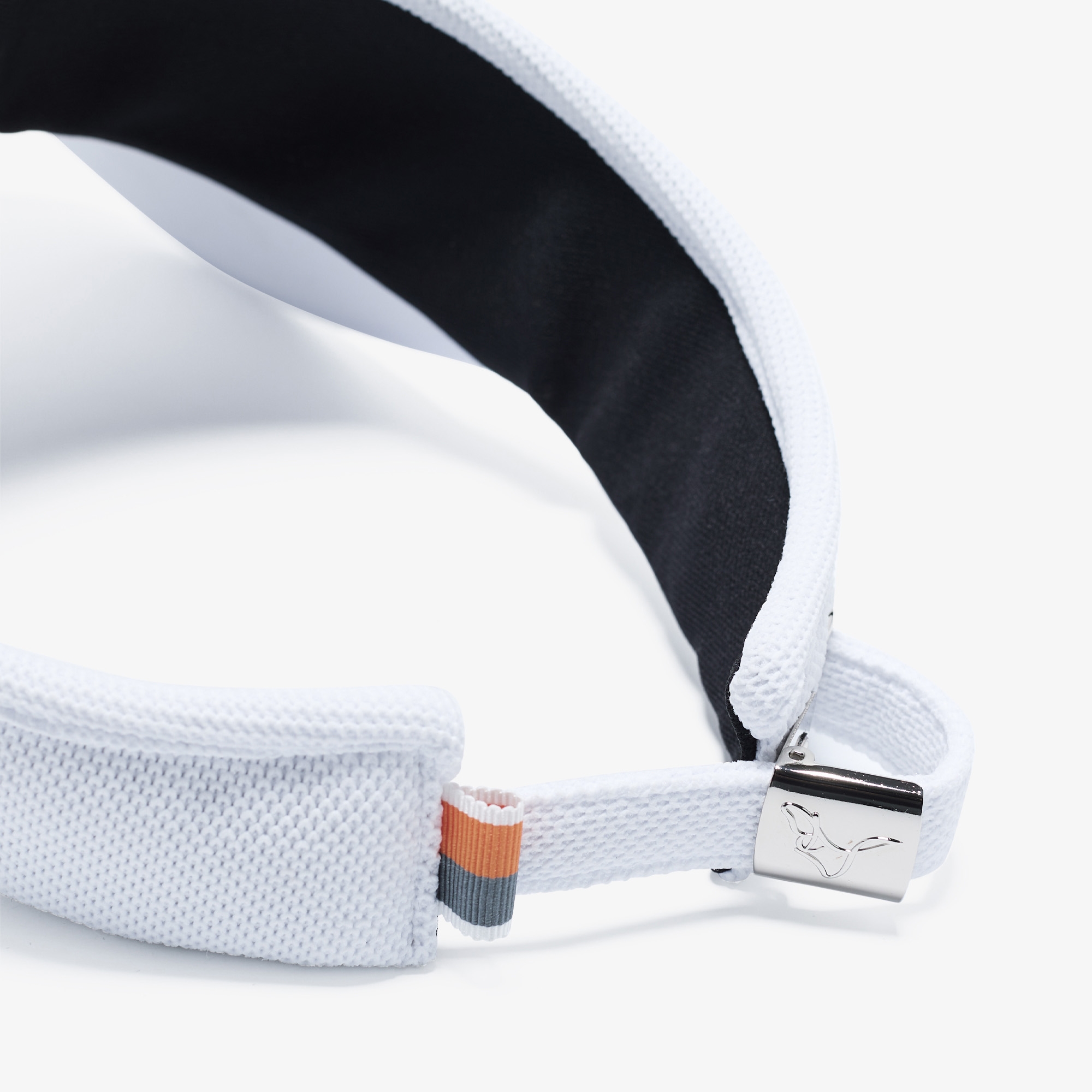 Mũ golf nữ phong cách visor trắng chữ thêu nổi bật — ảnh 6