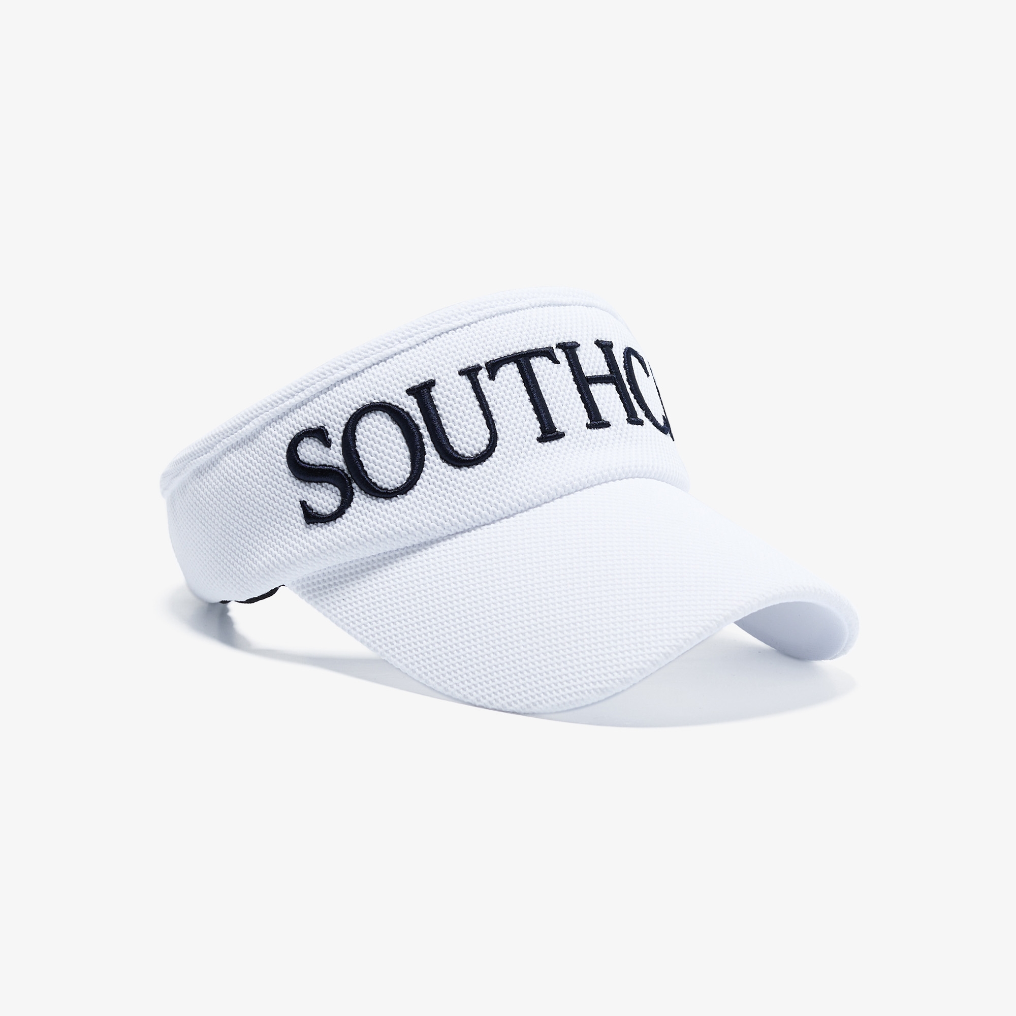 Mũ golf nữ phong cách visor trắng chữ thêu nổi bật — ảnh 4