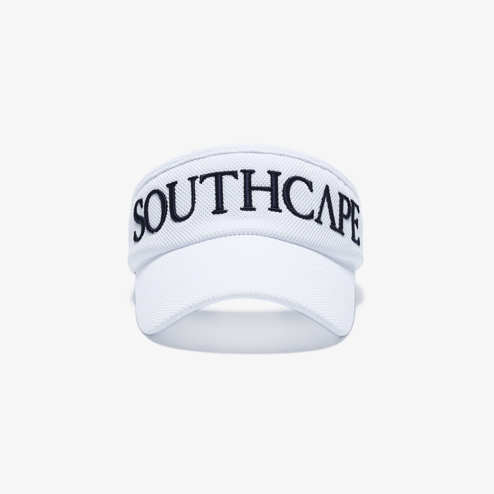 Mũ golf nữ phong cách visor trắng chữ thêu nổi bật — ảnh 2