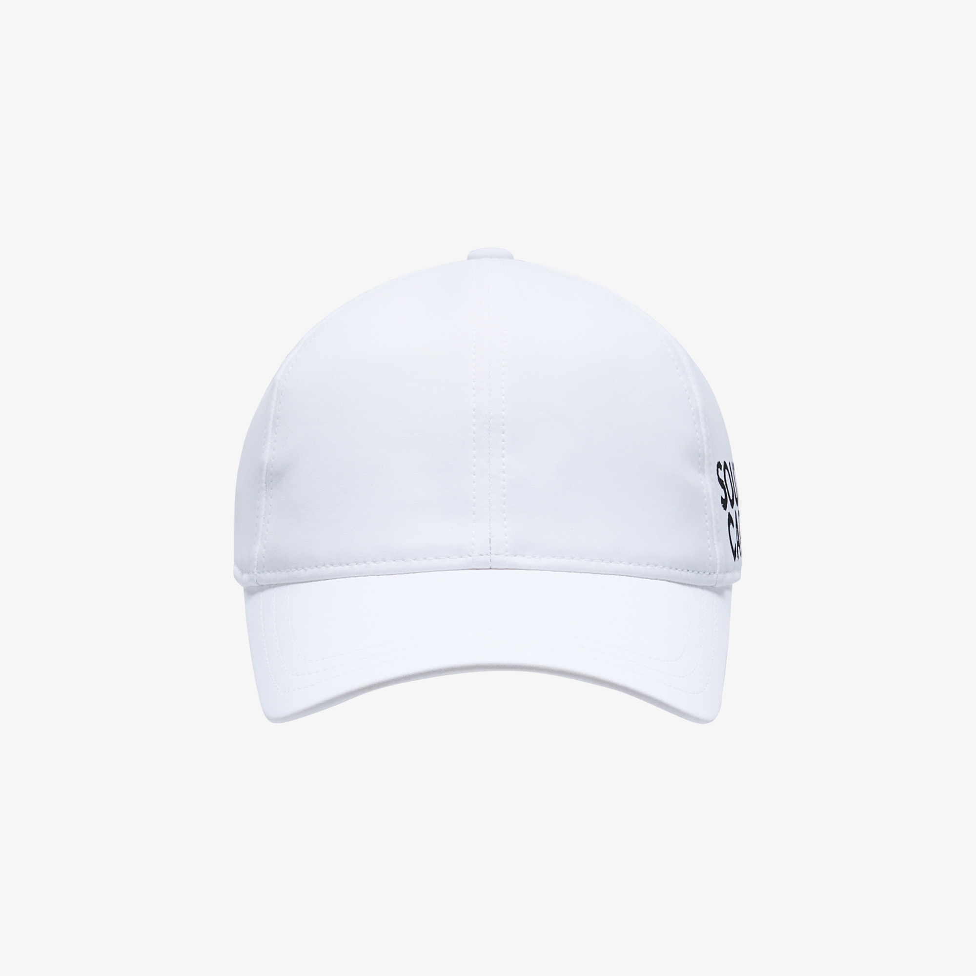 Mũ golf nữ màu trắng chữ thương hiệu đen — ảnh 3