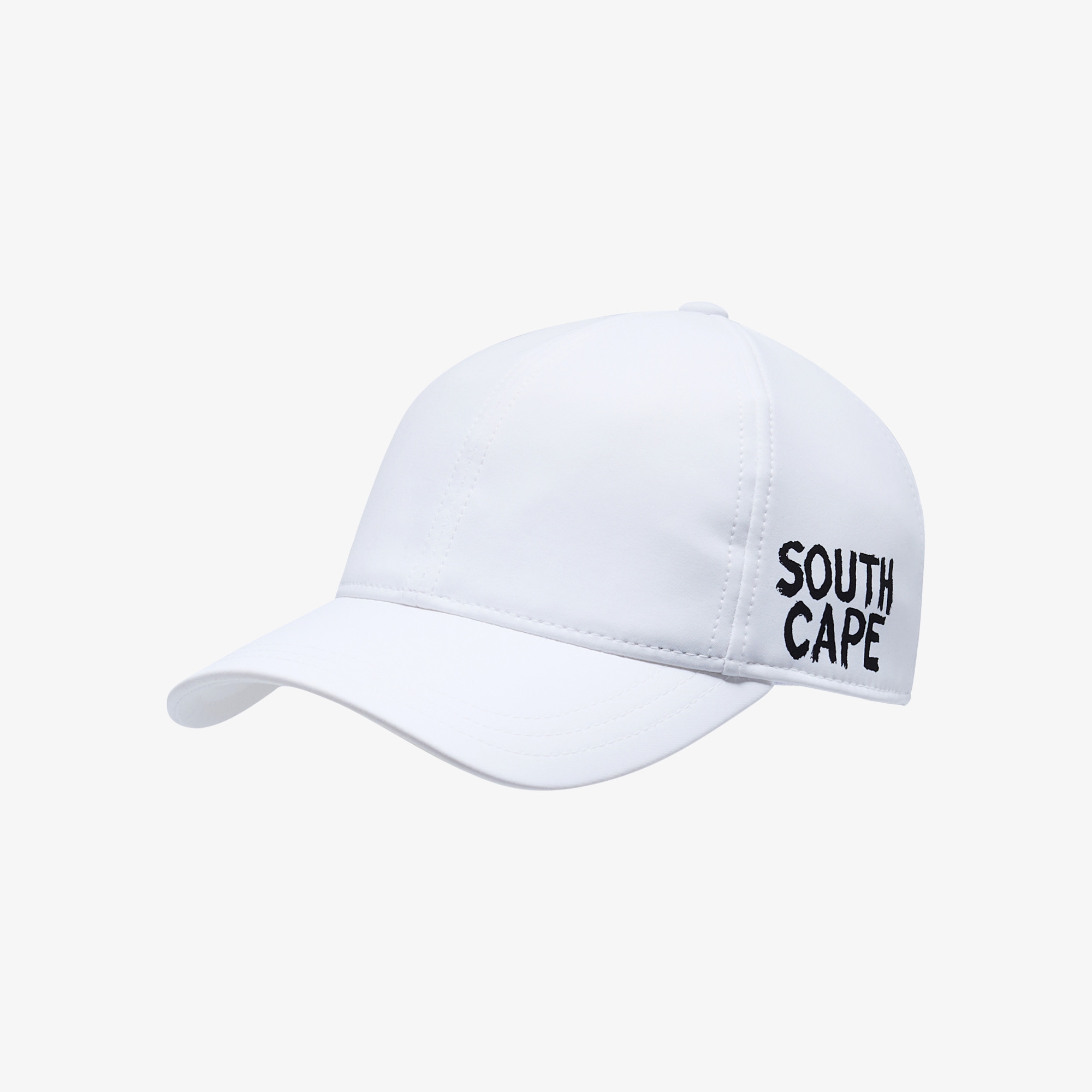 Mũ golf nữ màu trắng chữ thương hiệu đen — ảnh 2