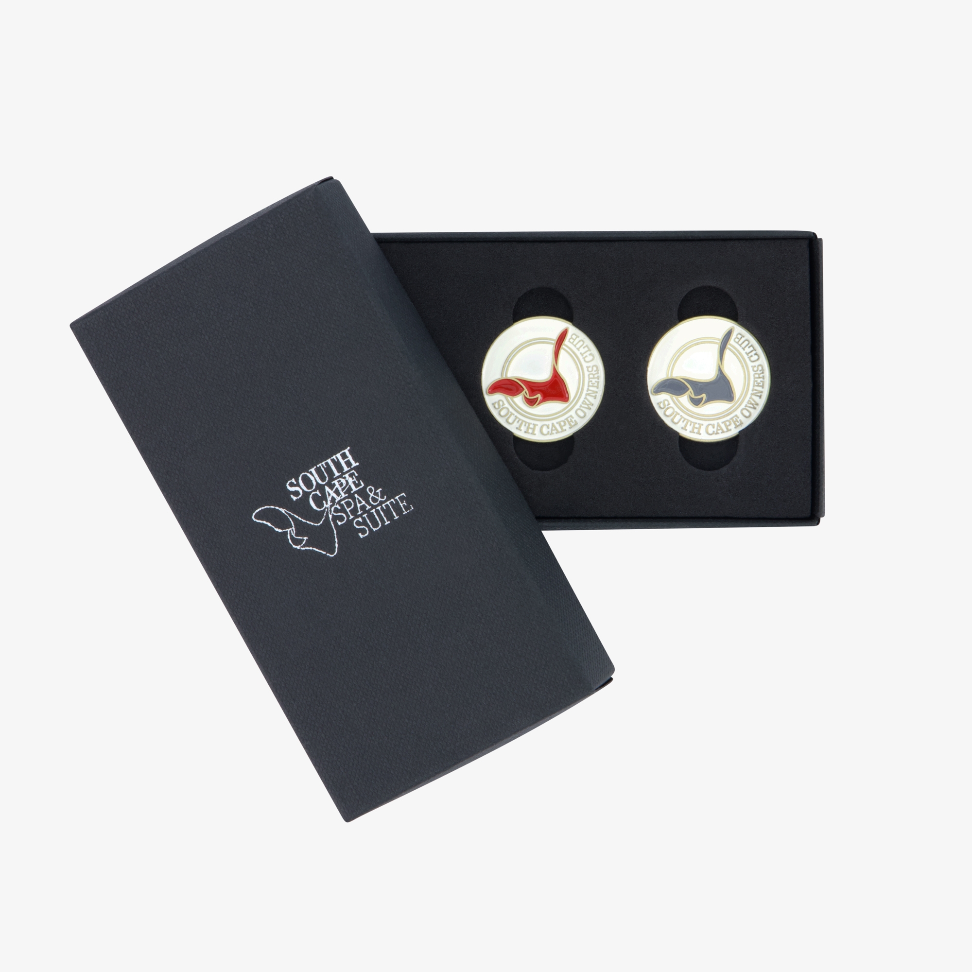 Phụ kiện golf nữ set 3 ghim cài logo Southcape màu đỏ nâu xanh — ảnh 3