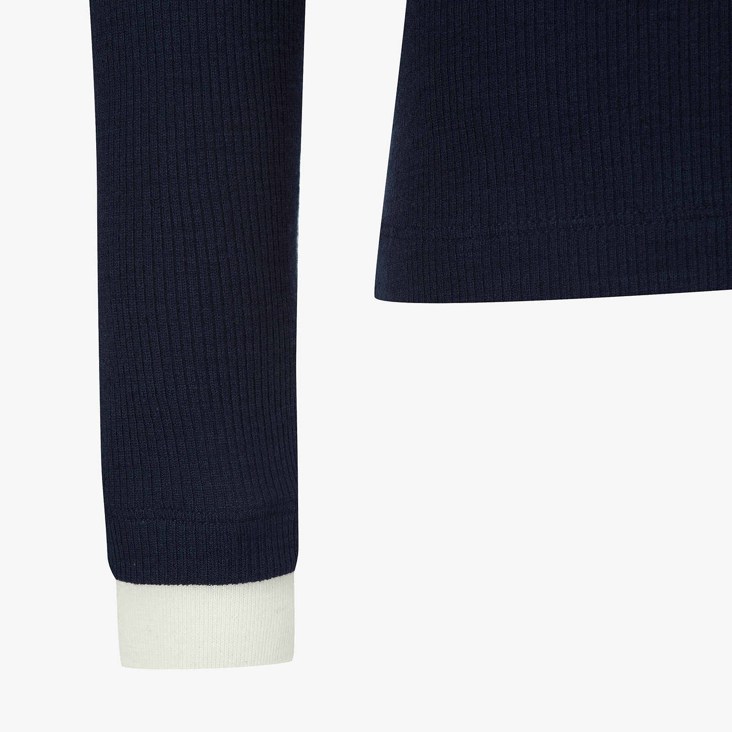 Áo golf nữ tay dài phối cổ trắng xanh navy — ảnh 5