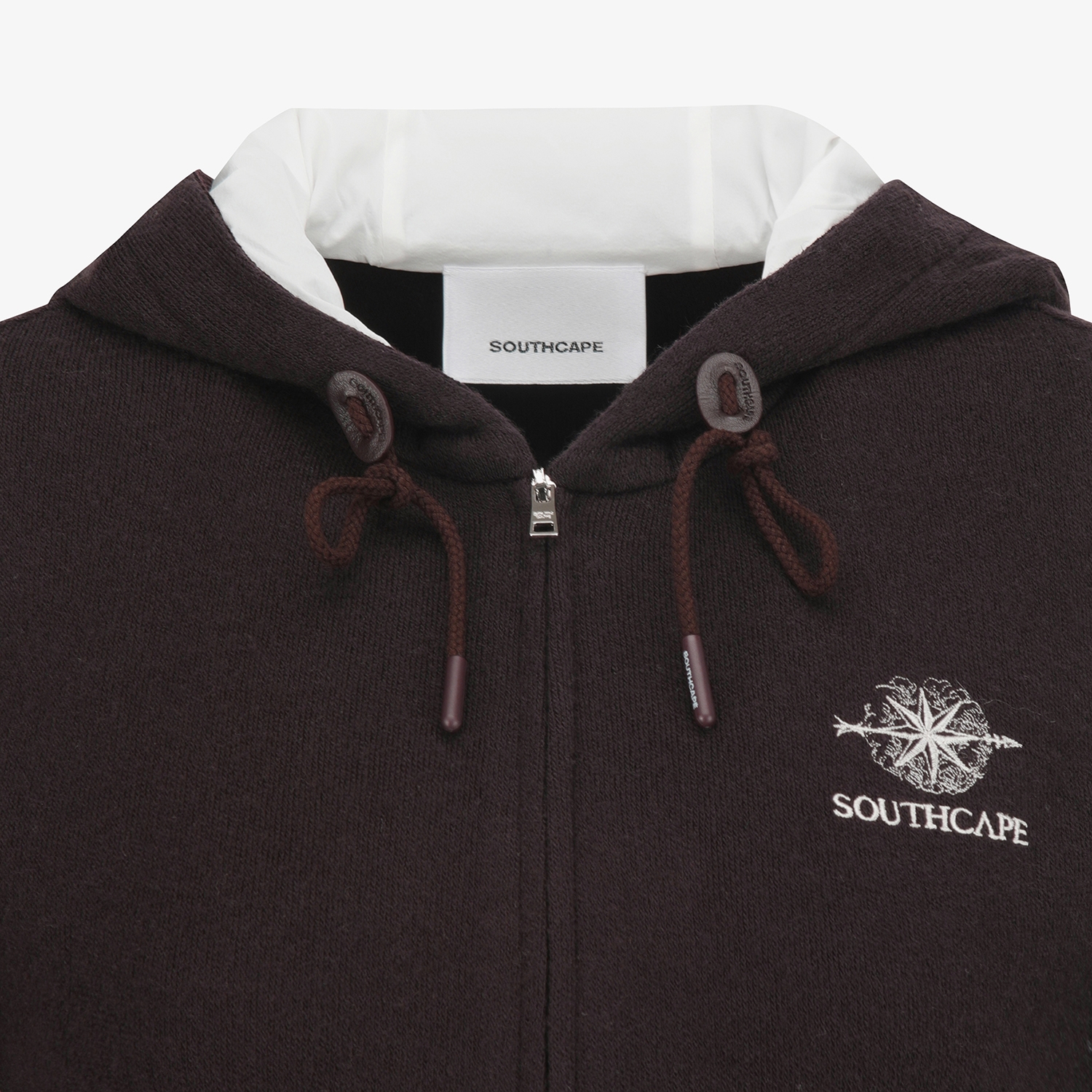 Áo khoác golf nữ dáng ôm có mũ màu nâu — ảnh 4