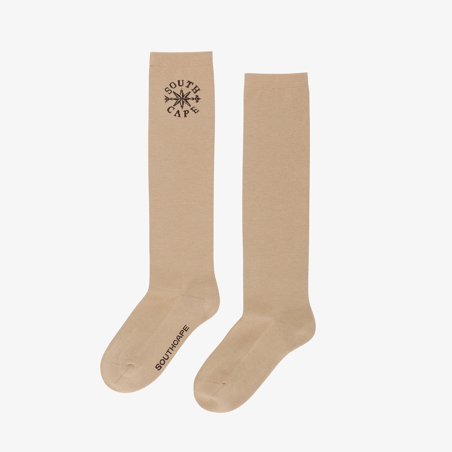 Tất golf nữ cổ cao màu be logo Southcape — ảnh 2