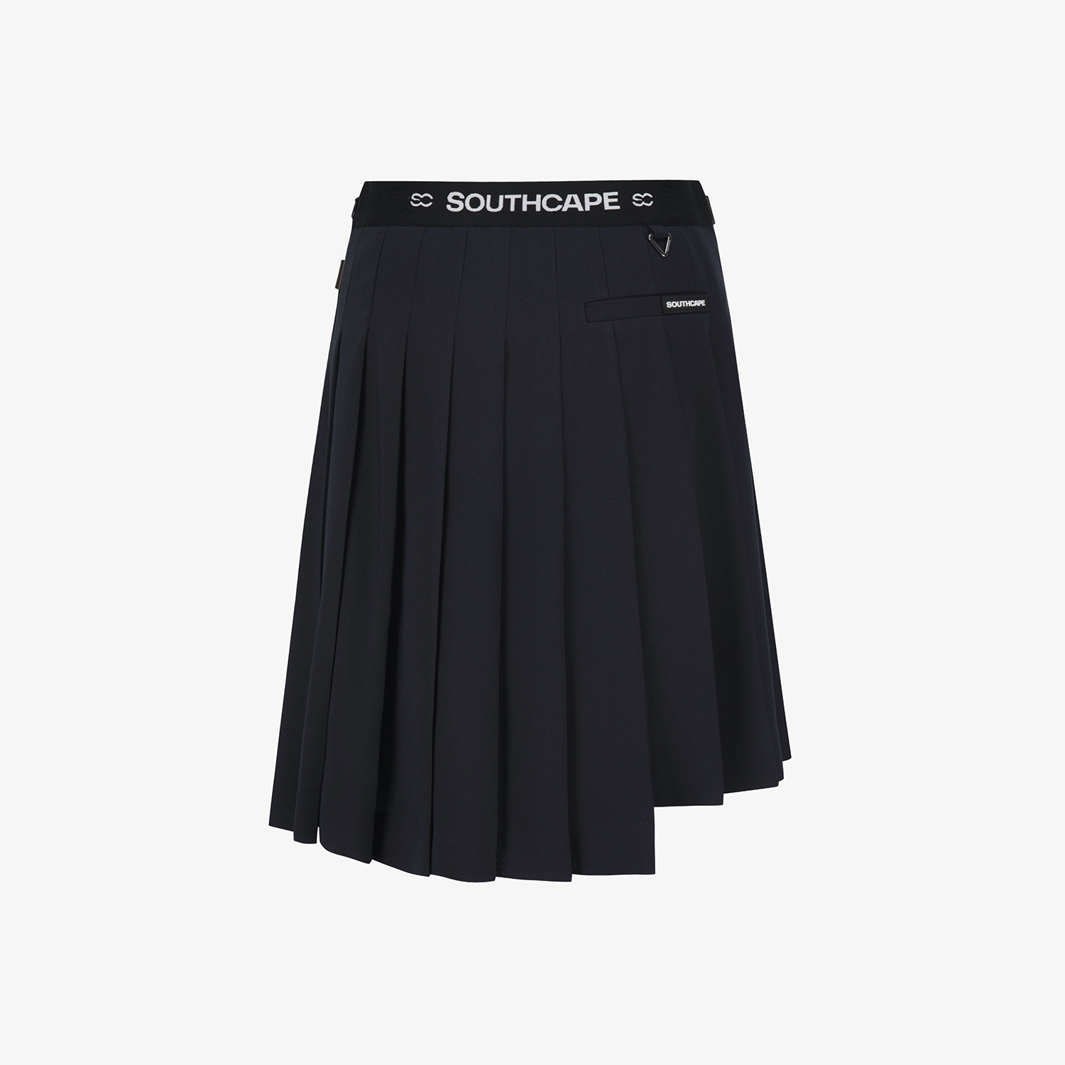 Chân váy golf nữ xếp ly phối khóa ngang màu xanh navy đậm — ảnh 3