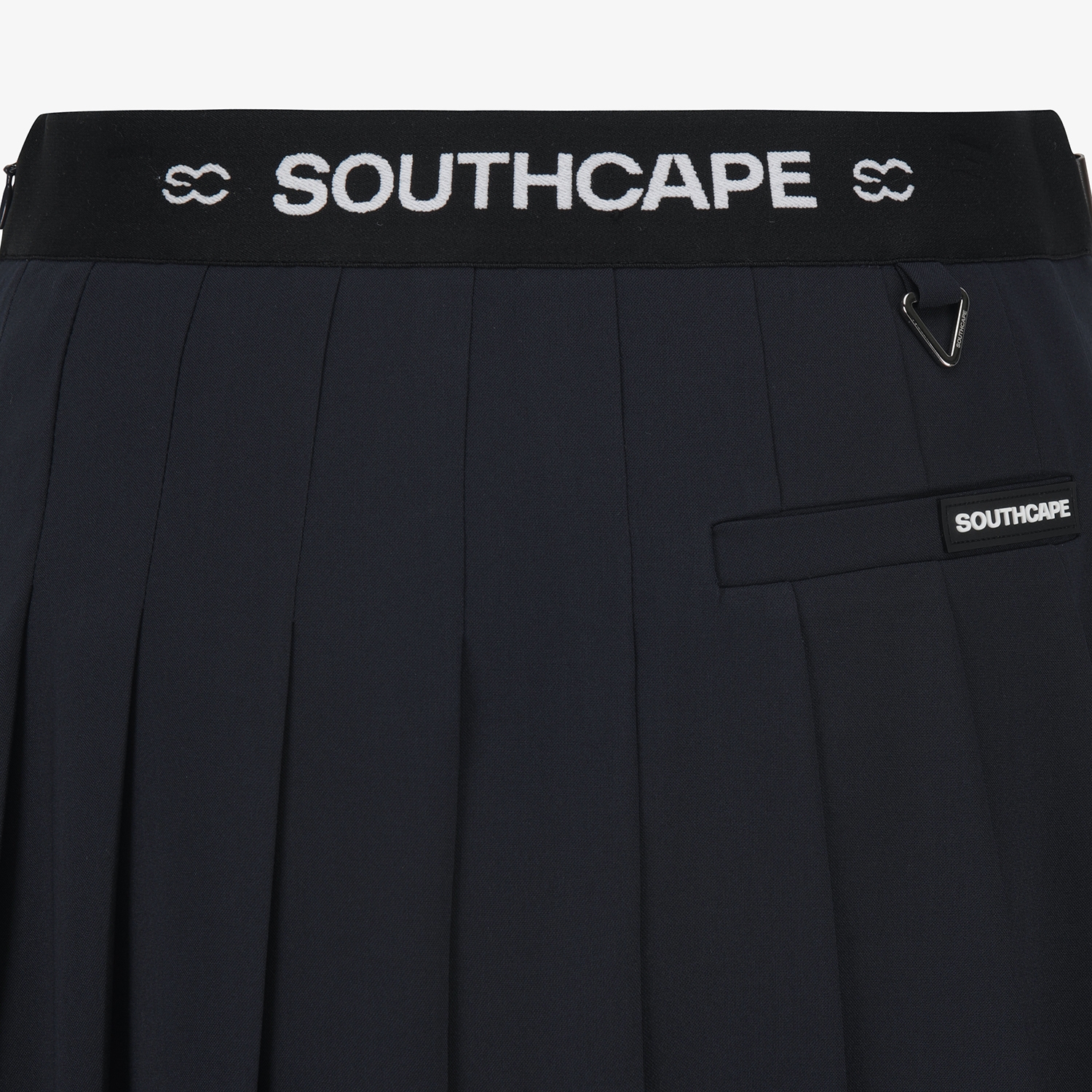 Chân váy golf nữ xếp ly phối khóa ngang màu xanh navy đậm — ảnh 6