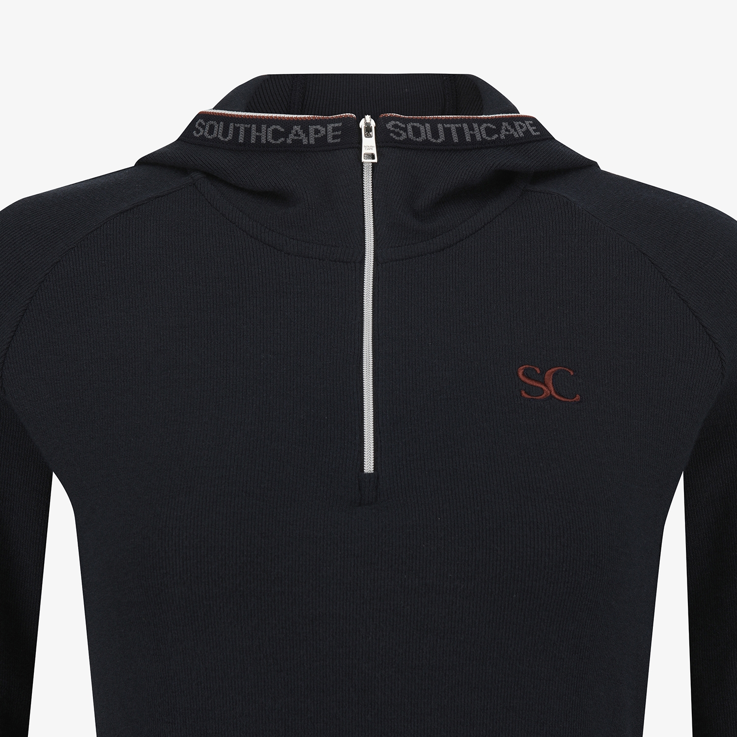 Áo golf nữ tay dài cổ kéo dây màu xanh navy — ảnh 4