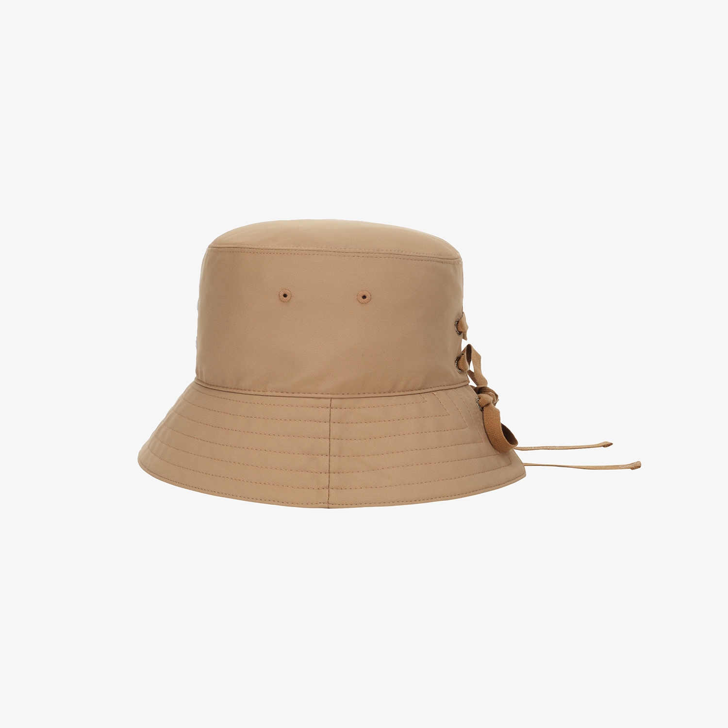 Mũ golf nữ kiểu bucket màu be thêu logo SC — ảnh 4