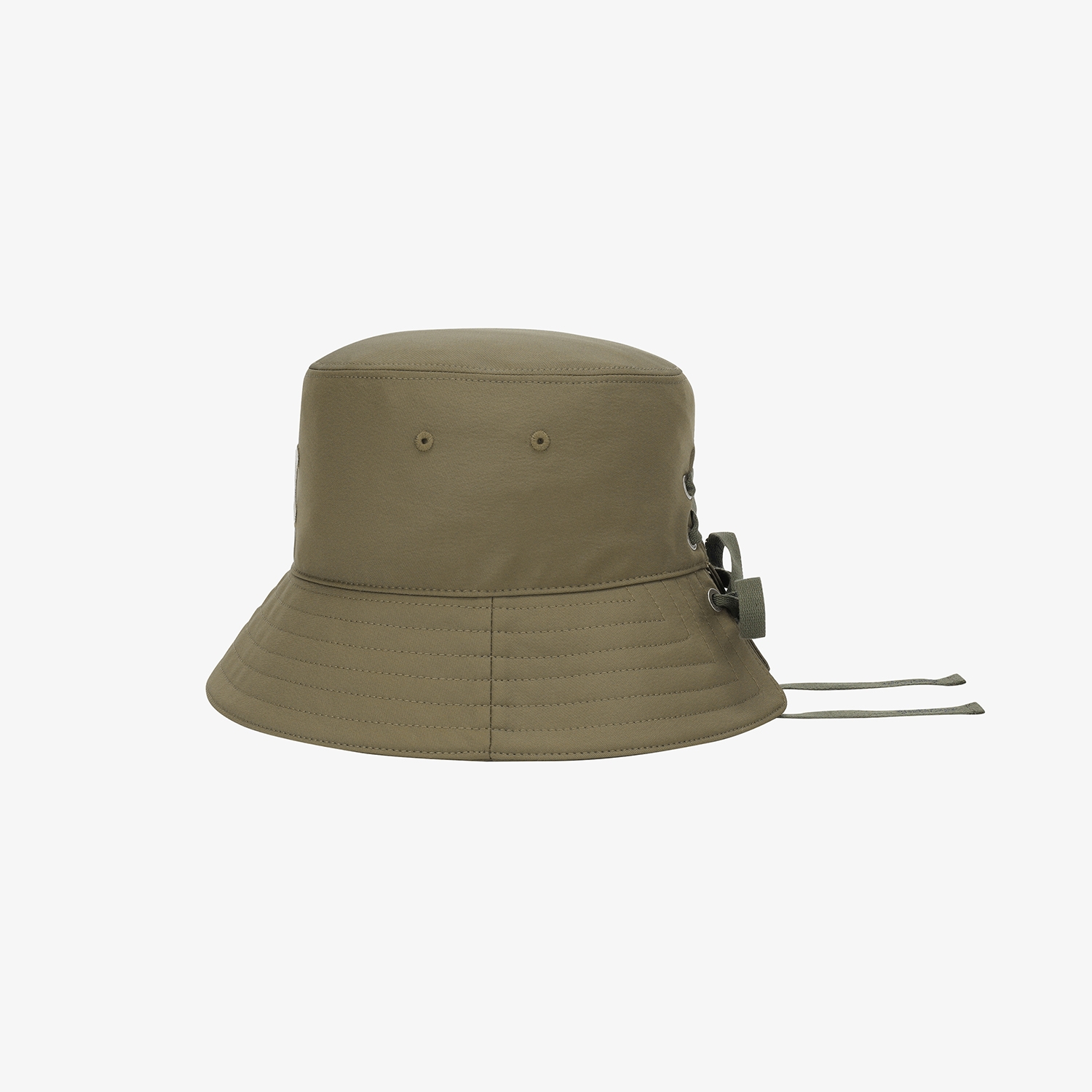 Mũ bucket golf nữ màu kaki thêu logo SC — ảnh 4