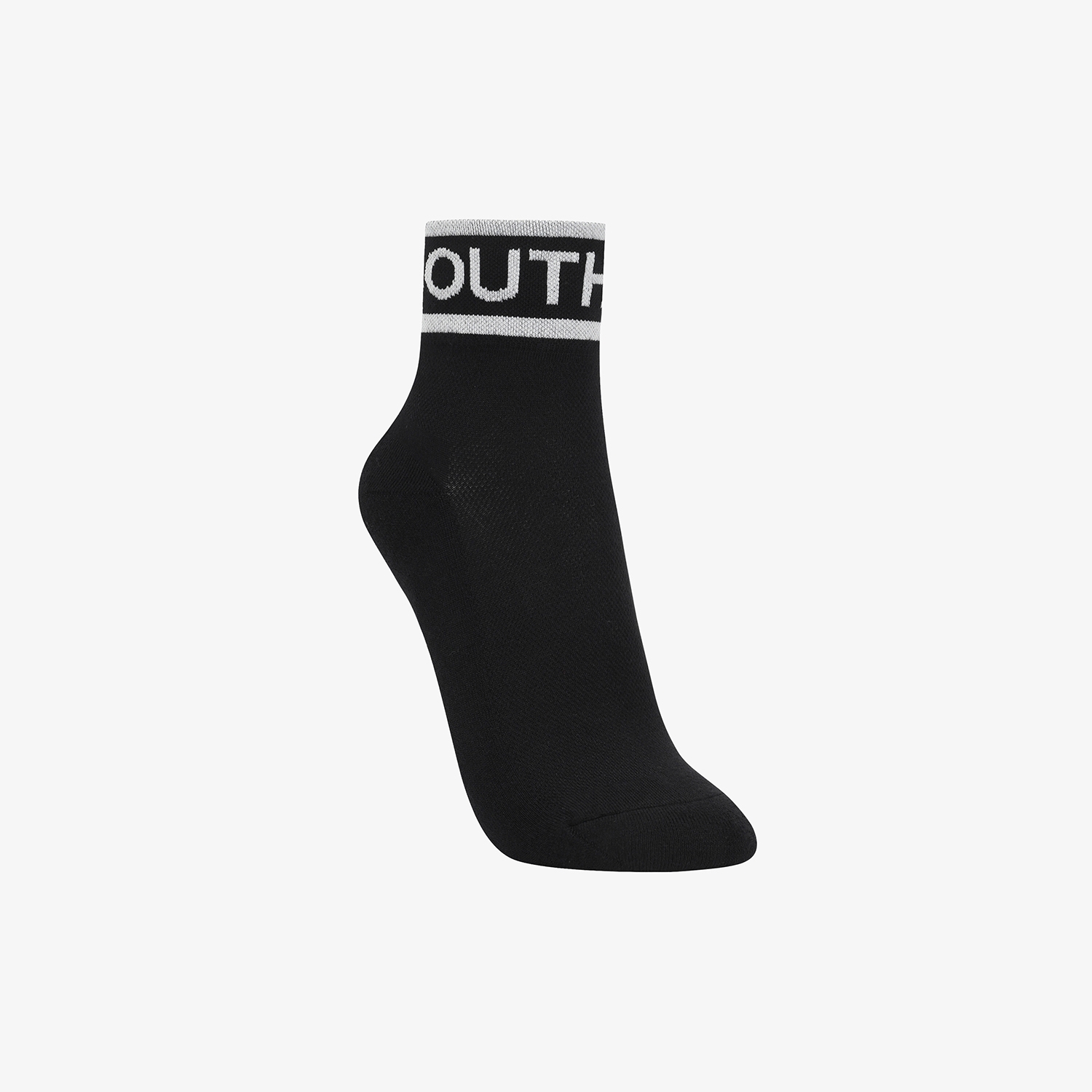 Tất golf nữ cổ cao màu đen logo trắng — ảnh 3