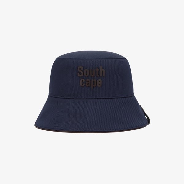 Mũ golf nữ Southcape kiểu bucket màu xanh navy logo thêu lớn trước