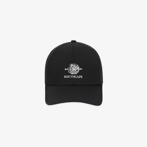 Mũ golf nữ màu đen có logo thêu trắng Southcape