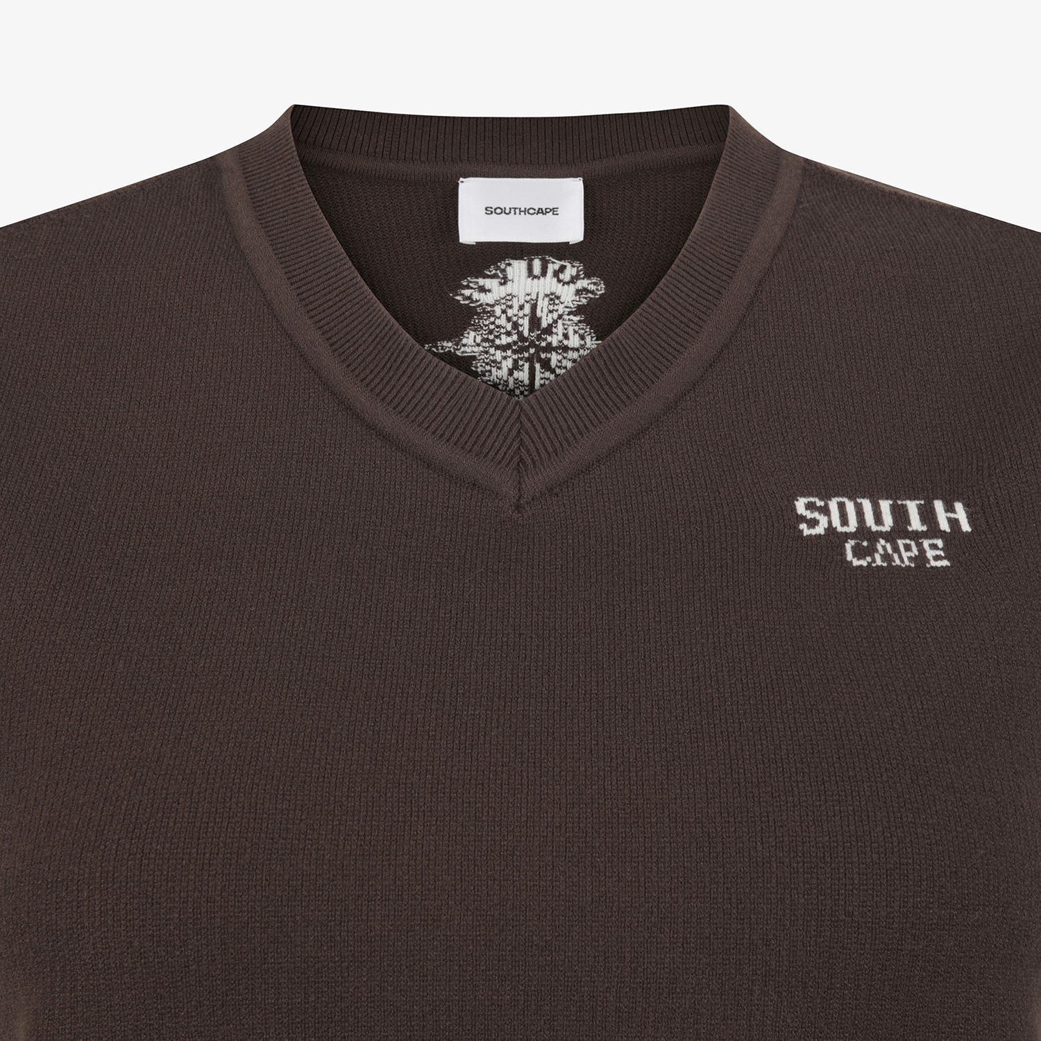 Áo vest golf nữ cổ tim màu nâu — ảnh 4