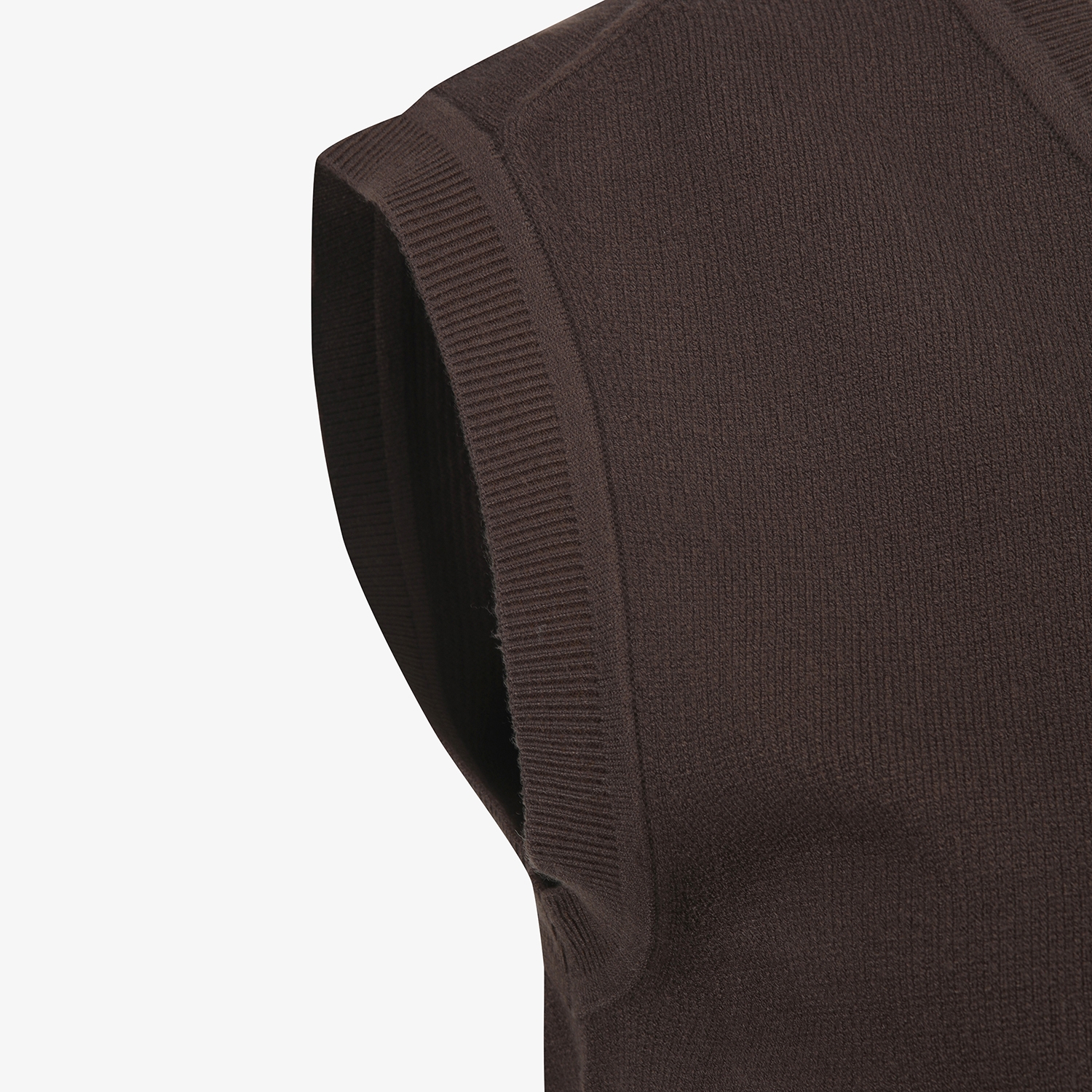 Áo vest golf nữ cổ tim màu nâu — ảnh 5