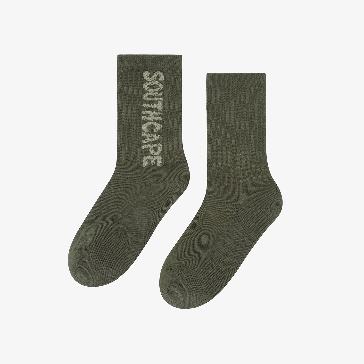 Tất golf nữ cổ trung màu kaki chữ nổi Southcape — ảnh 2