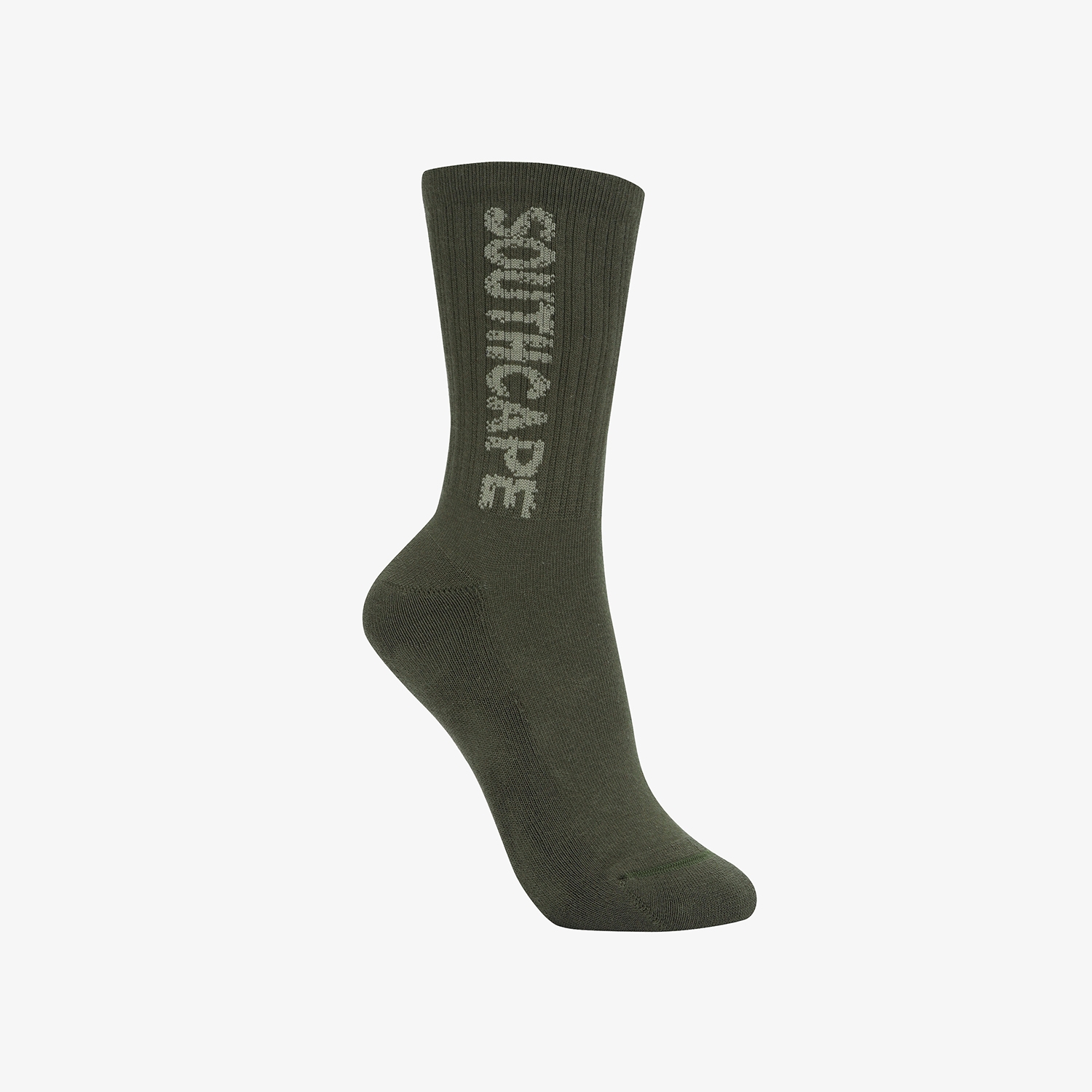Tất golf nữ cổ trung màu kaki chữ nổi Southcape — ảnh 4