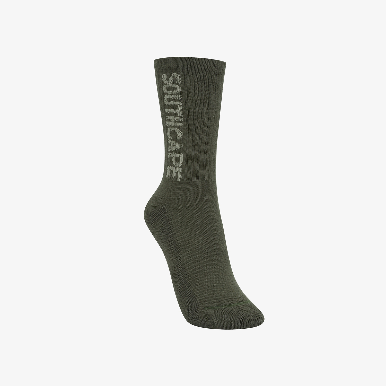 Tất golf nữ cổ trung màu kaki chữ nổi Southcape — ảnh 3