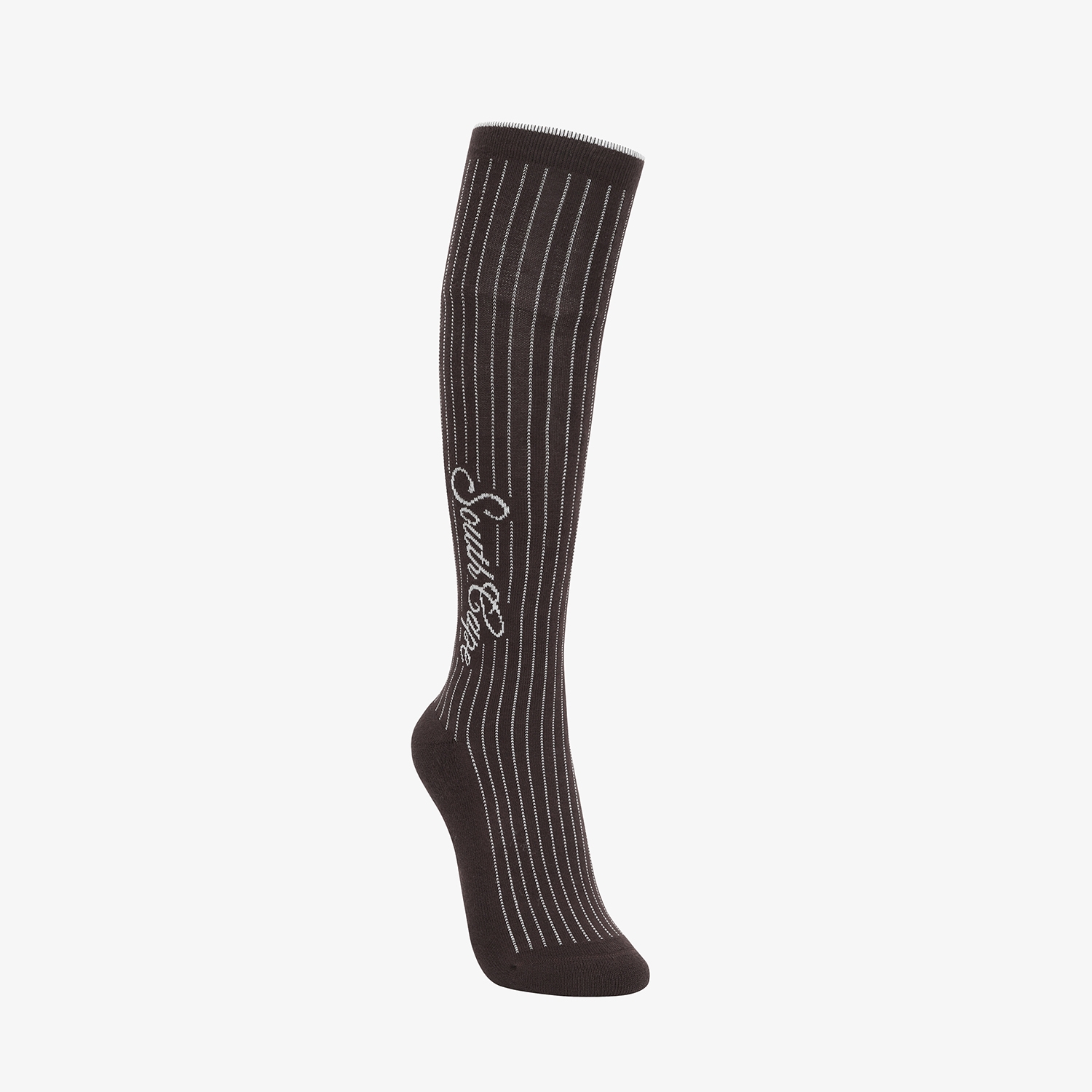 Tất golf nữ dài kẻ sọc màu nâu đậm — ảnh 3