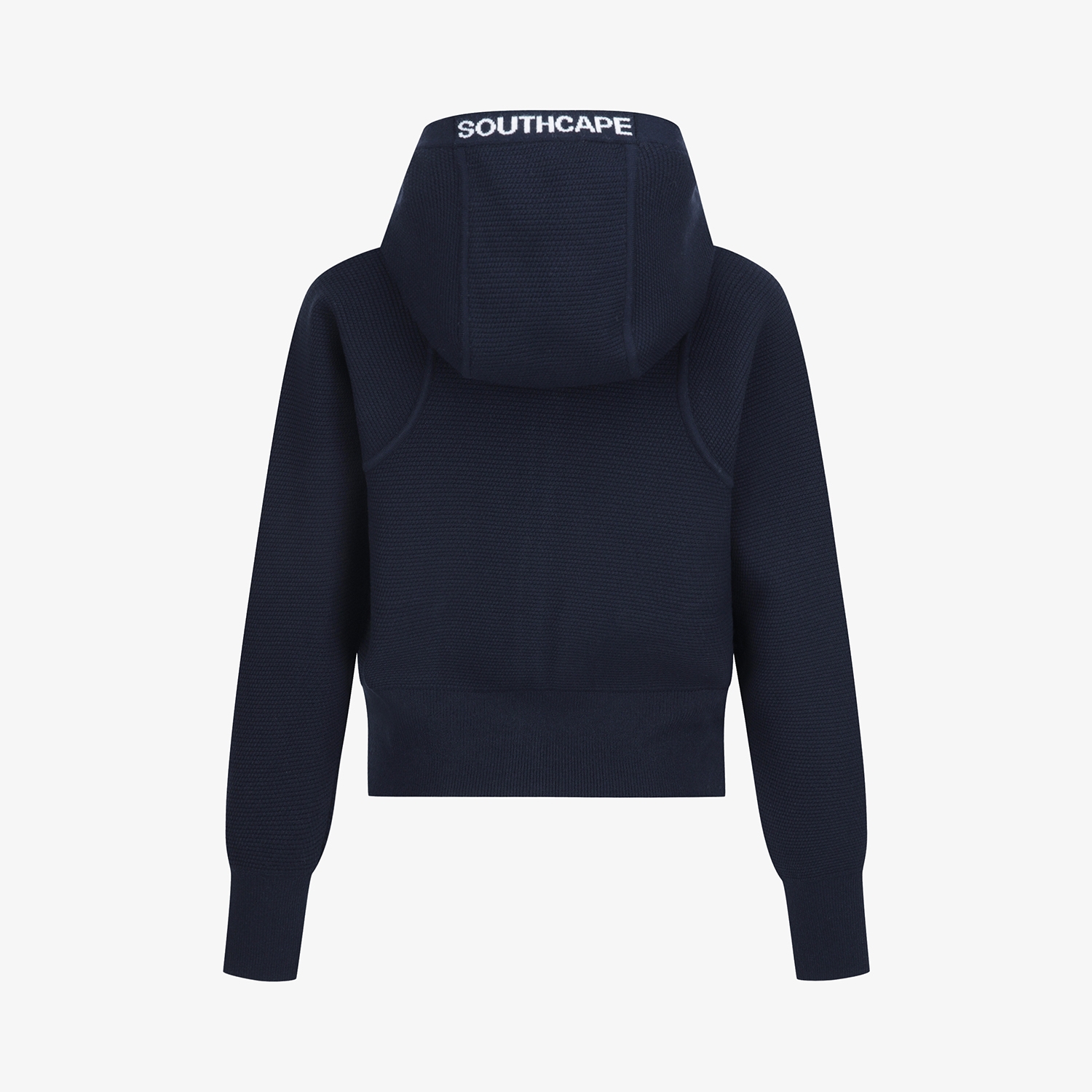 Áo knit golf nữ có nắp mũ màu xanh navy — ảnh 3