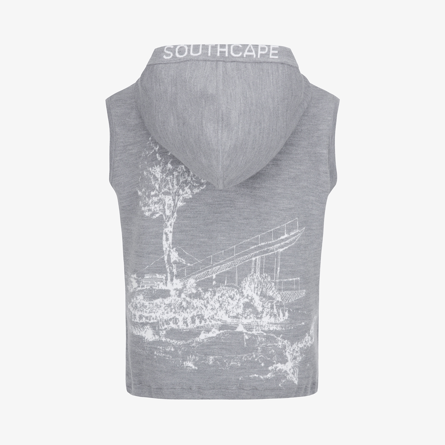 Áo vest golf nữ không tay có mũ màu xám — ảnh 3