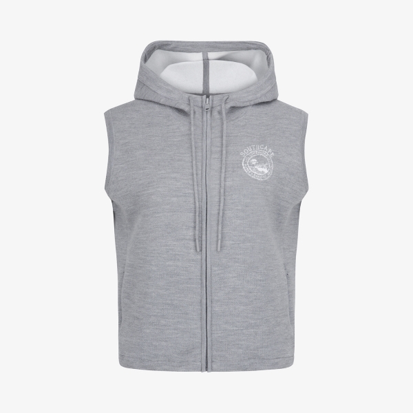 Áo vest golf nữ không tay có mũ màu xám của Southcape