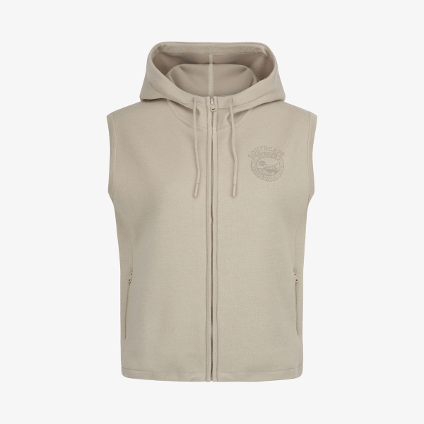 Áo vest golf nữ Southcape không tay có mũ màu be