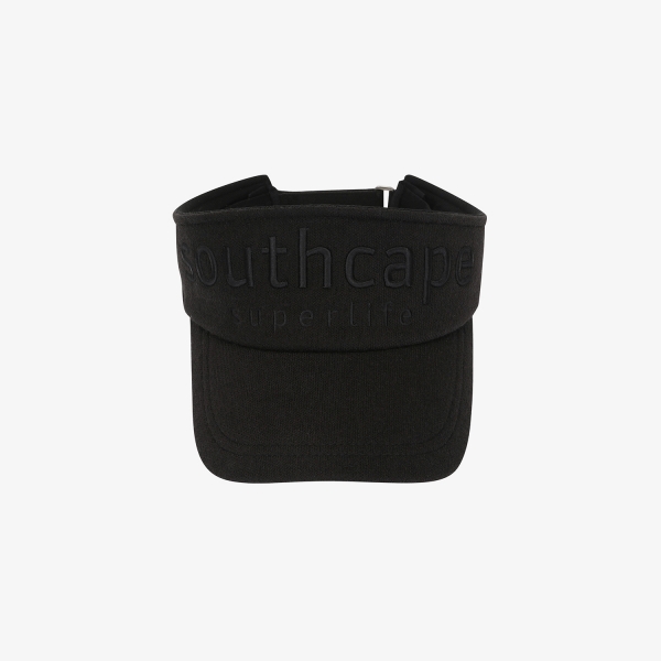Mũ visor len màu đen logo Southcape