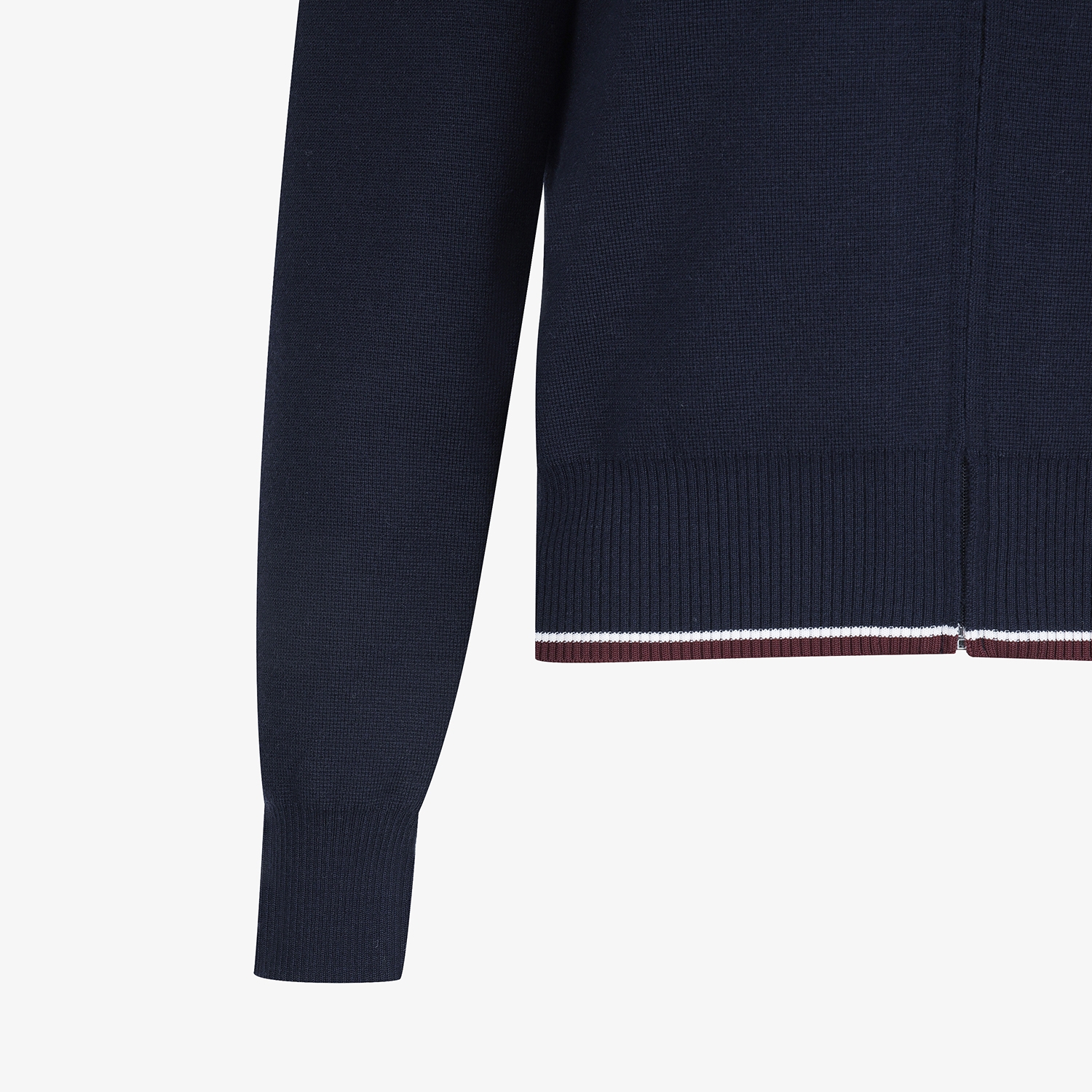 Áo khoác golf nữ cổ đứng phối viền trắng đỏ xanh navy — ảnh 5