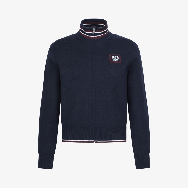 Áo khoác golf nữ cổ đứng phối viền trắng đỏ màu xanh navy Southcape