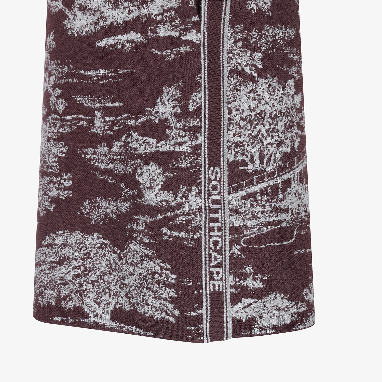 Quần golf nữ họa tiết vintage màu đỏ rượu vang — ảnh 6